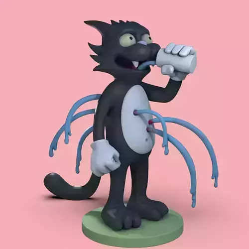Scratchy Fan Art Model for 3D Printing 3D print model