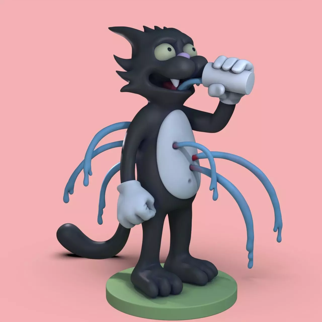 Scratchy Fan Art Model for 3D Printing 3D print model