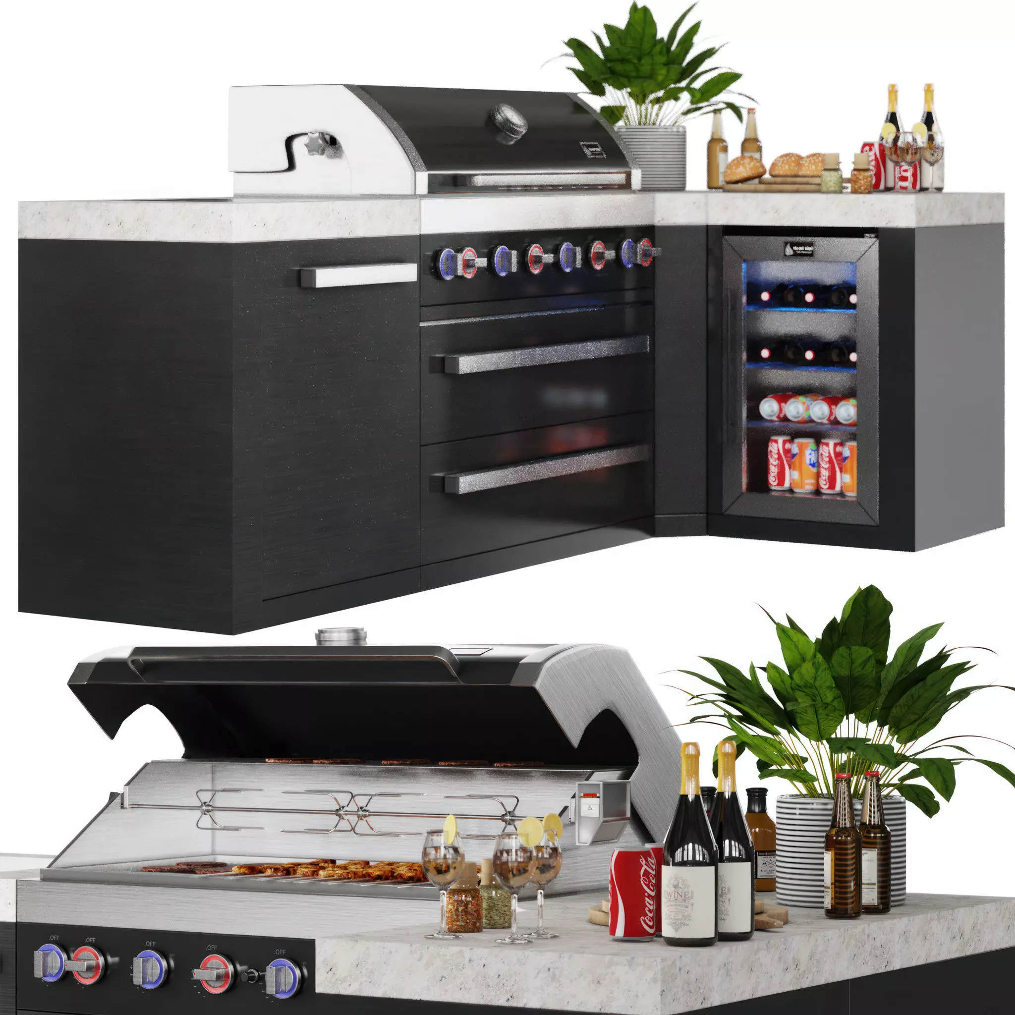 Mont Alpi BBQ 3D model_0