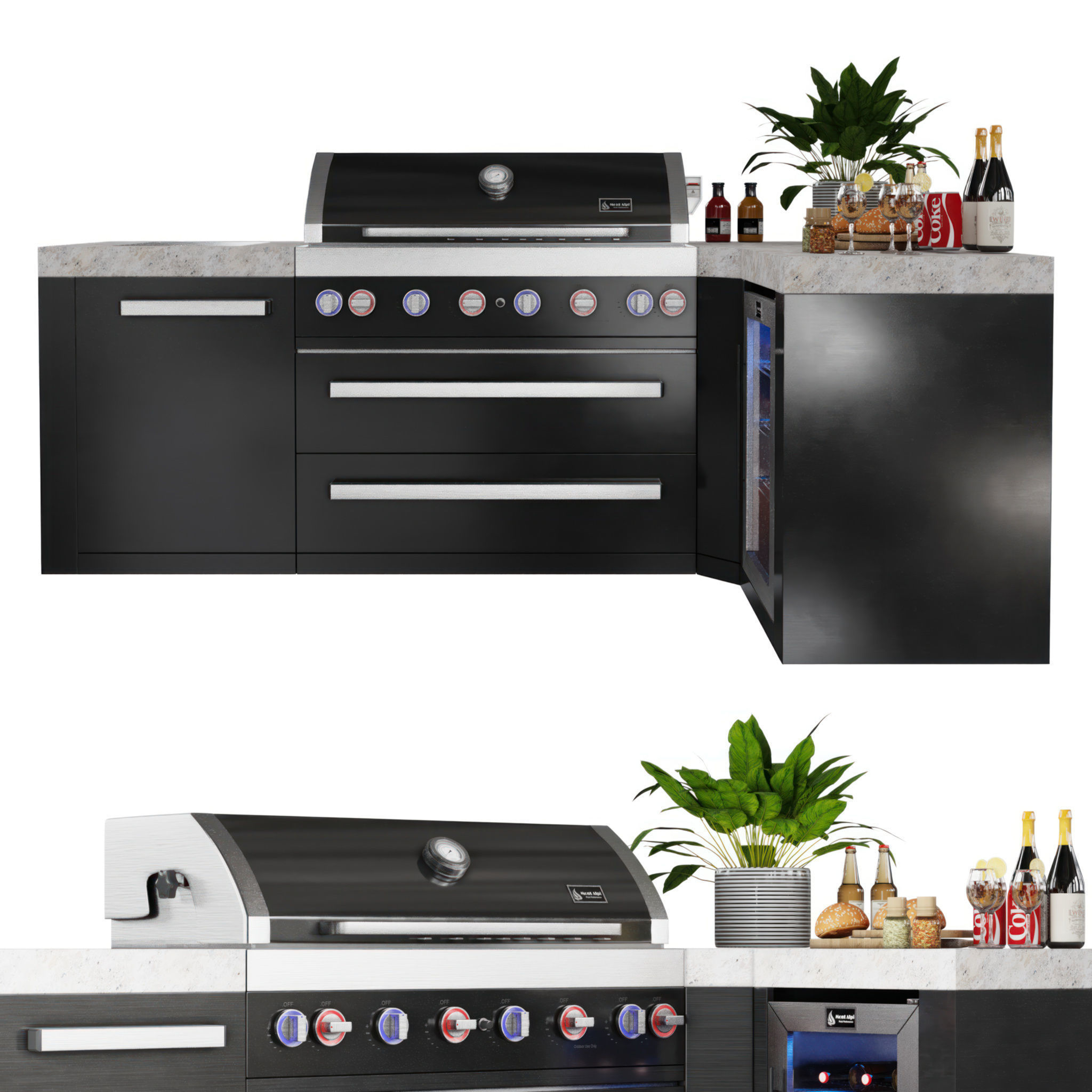 Mont Alpi BBQ 3D model_2