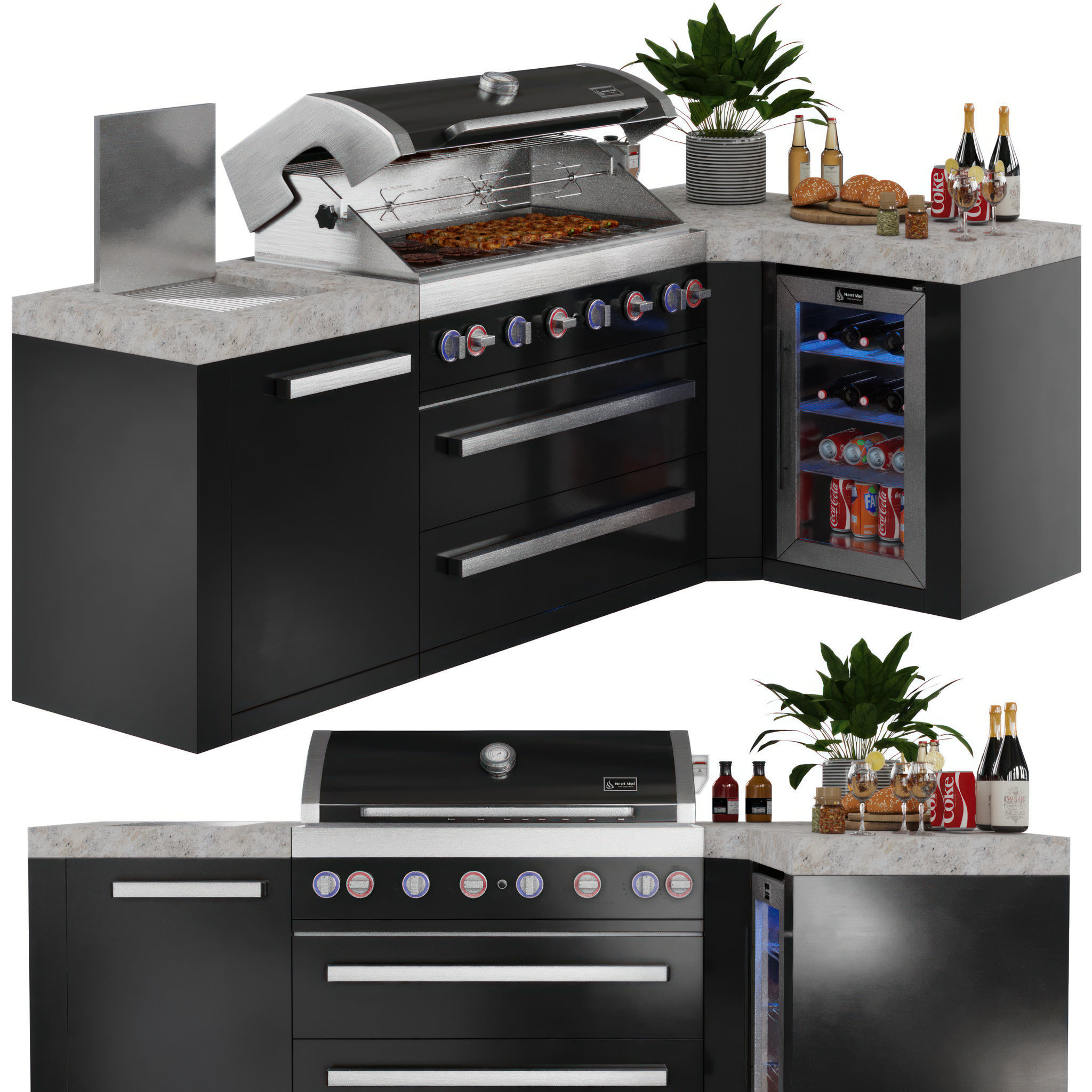 Mont Alpi BBQ 3D model_1