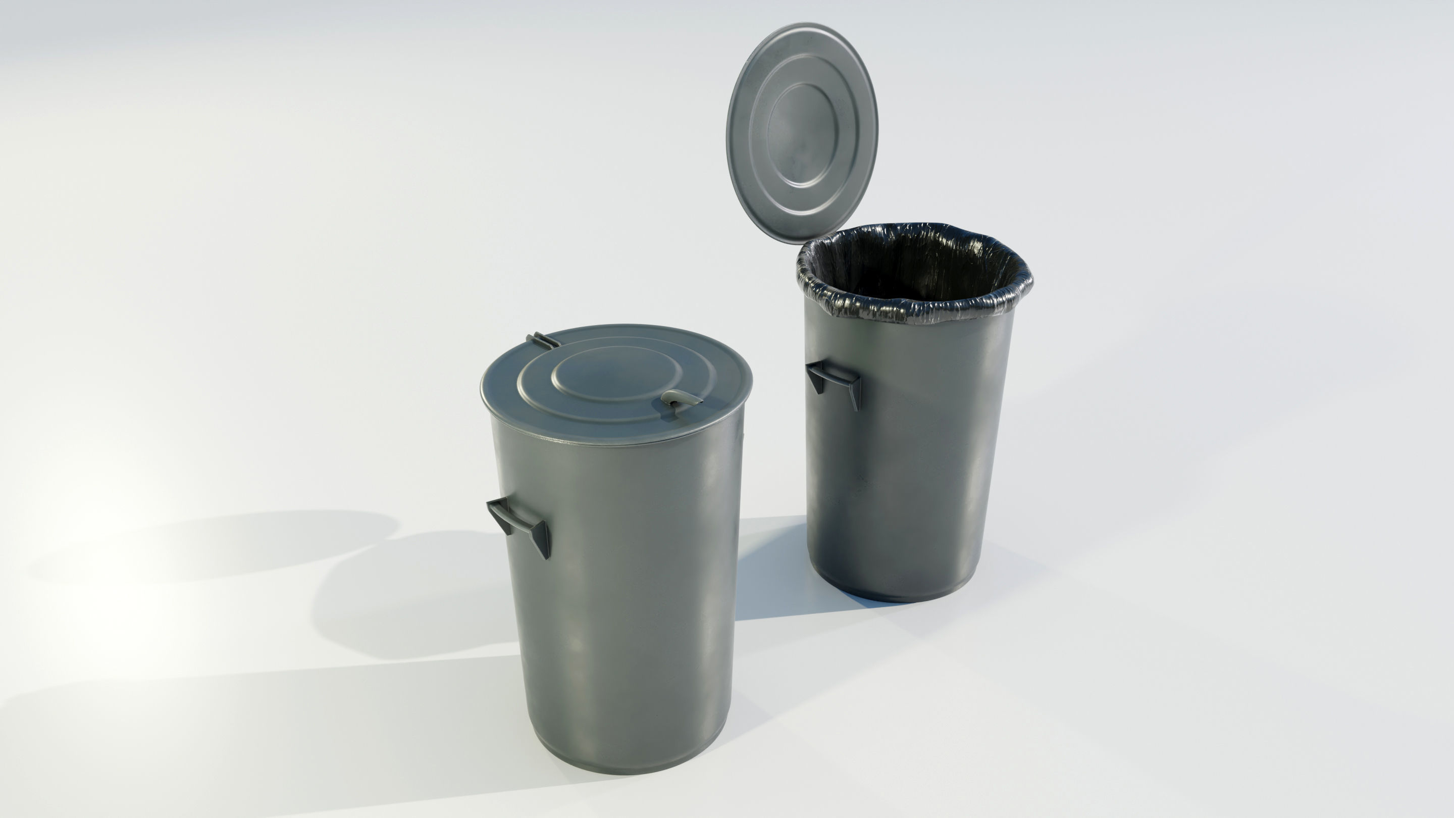 Garbage Can 3D model_2