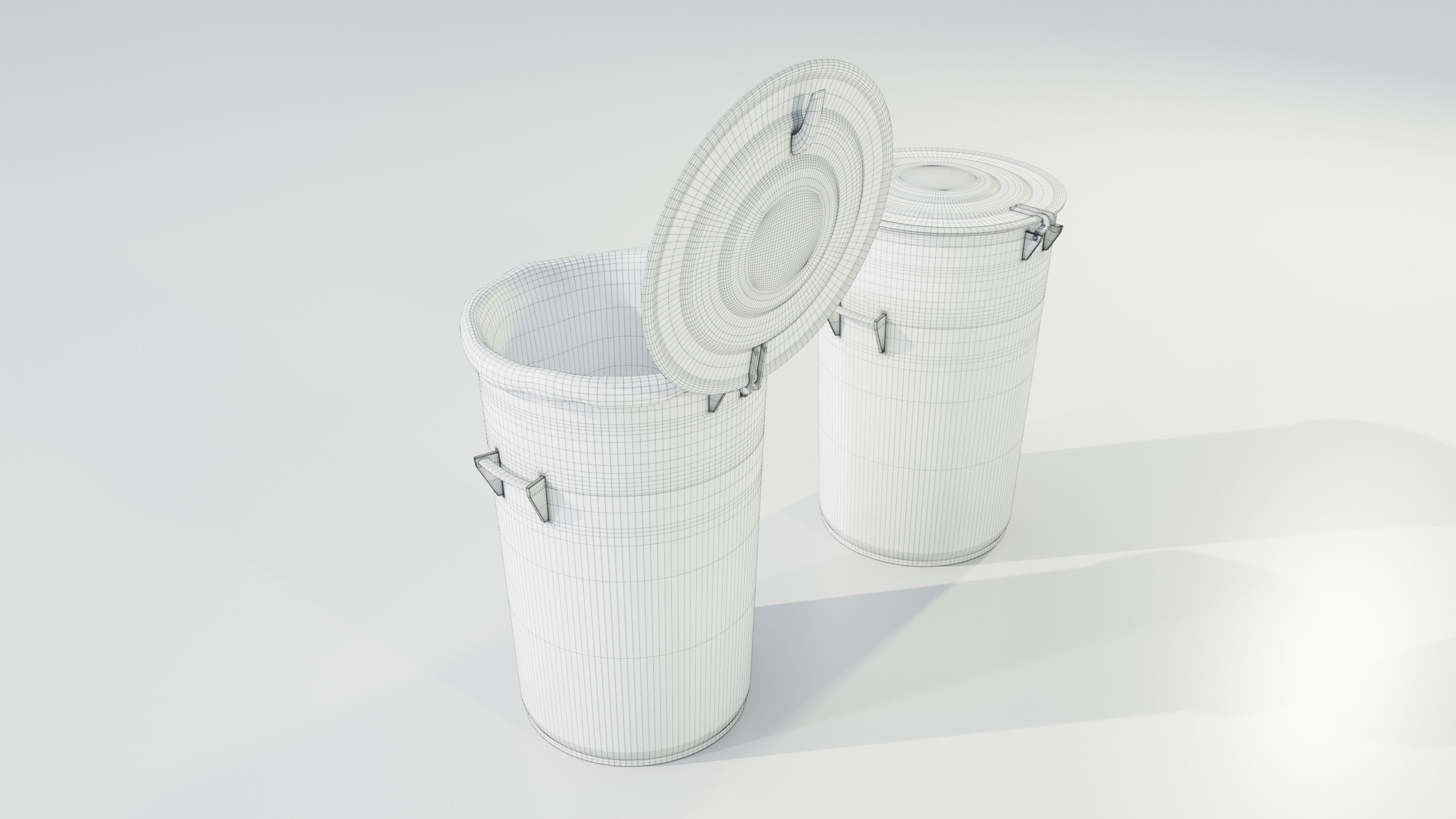 Garbage Can 3D model_14