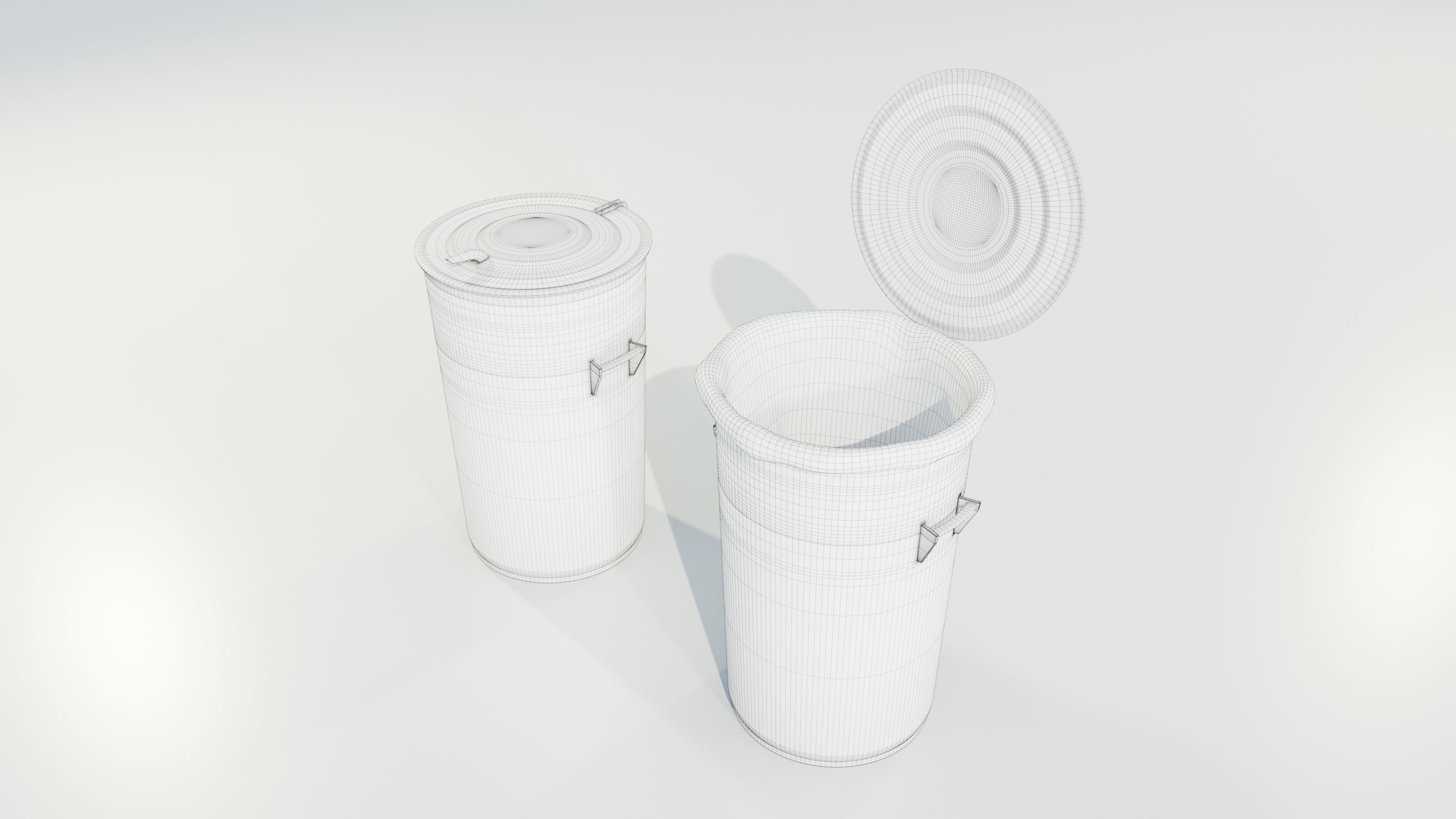 Garbage Can 3D model_13