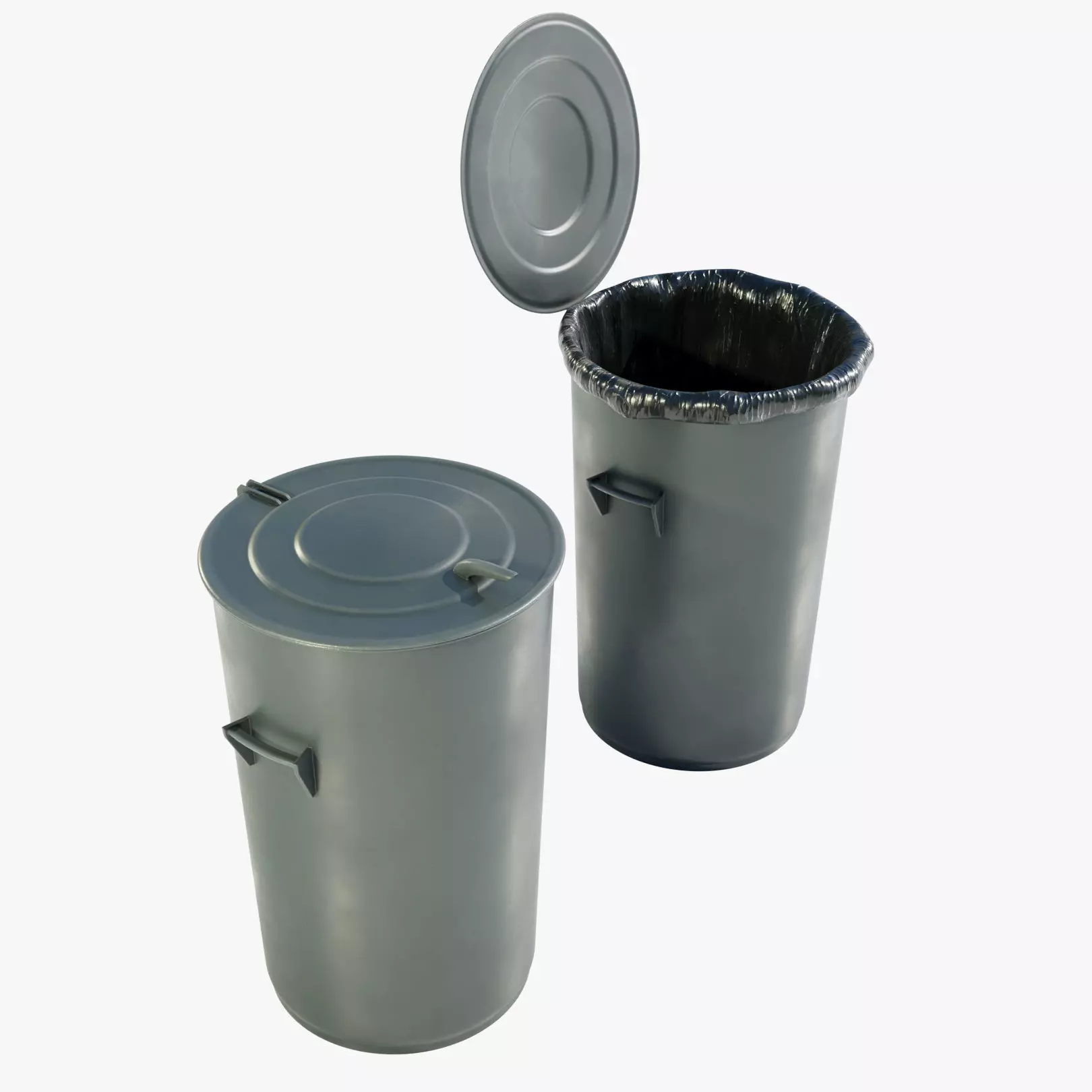 Garbage Can 3D model_0