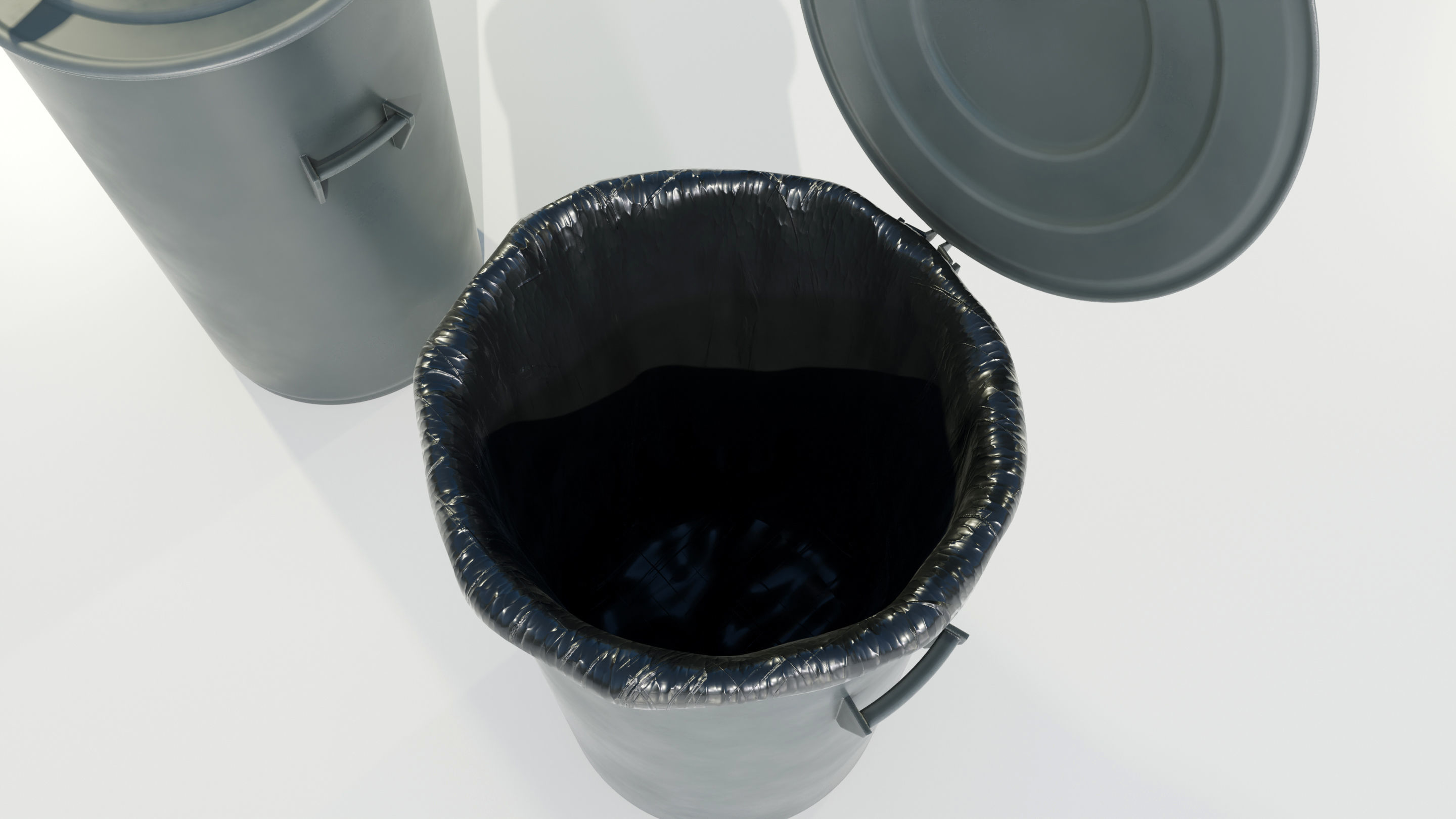 Garbage Can 3D model_9