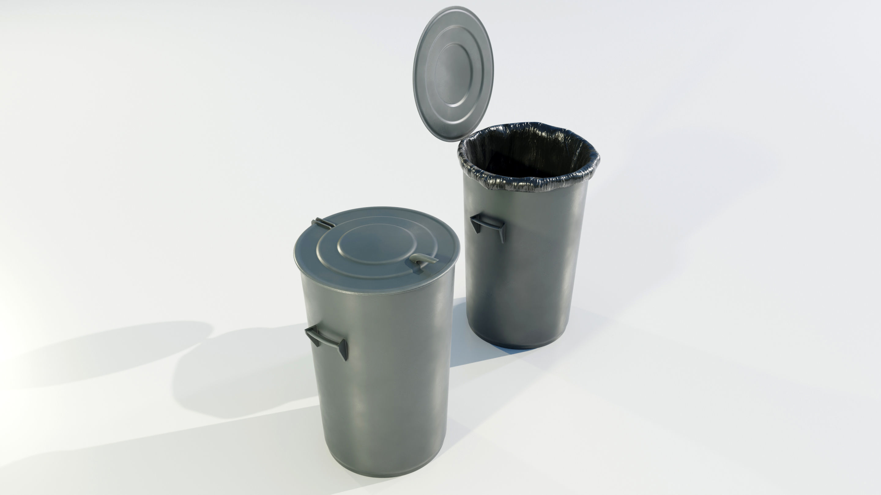 Garbage Can 3D model_6