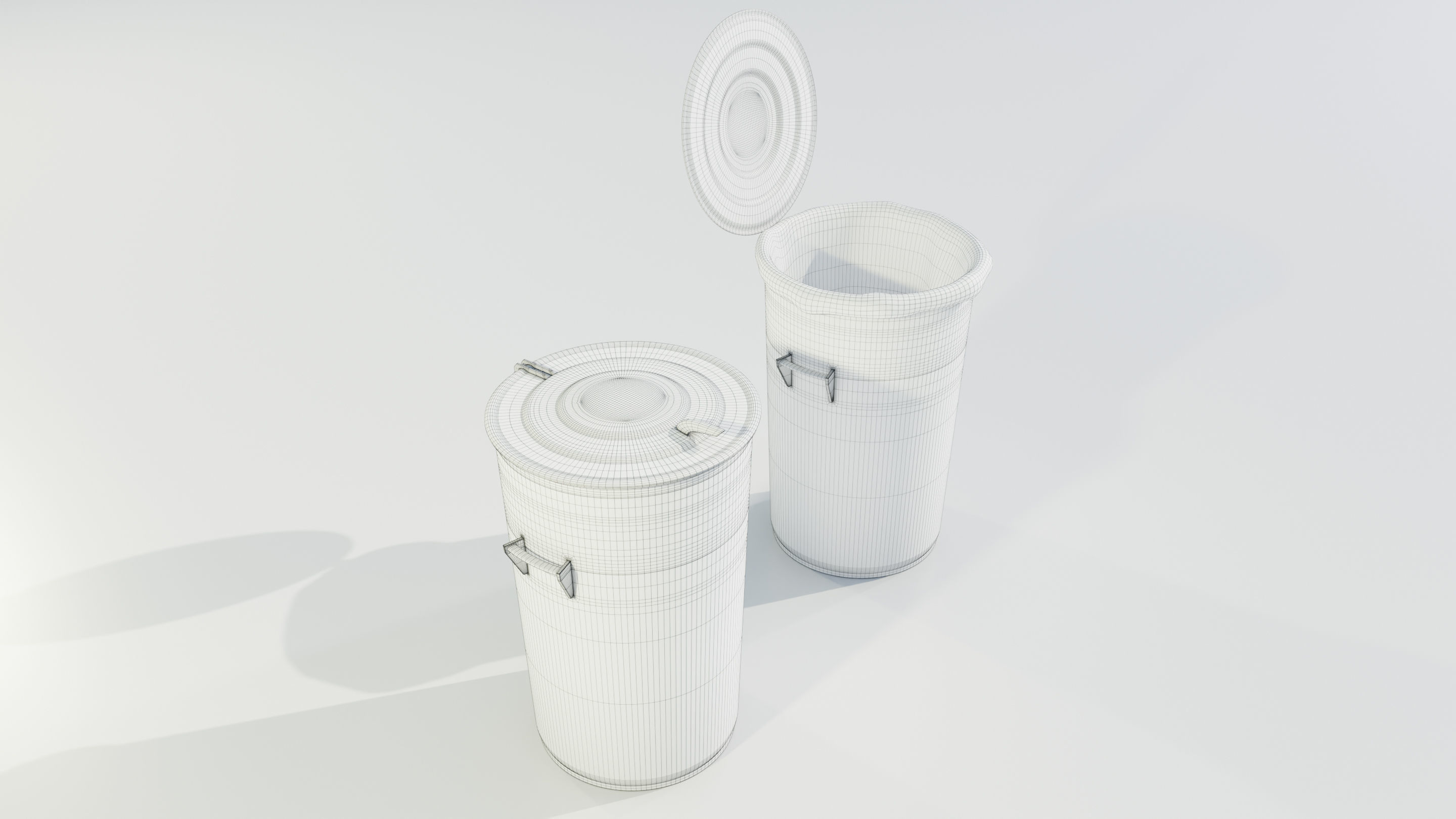 Garbage Can 3D model_16