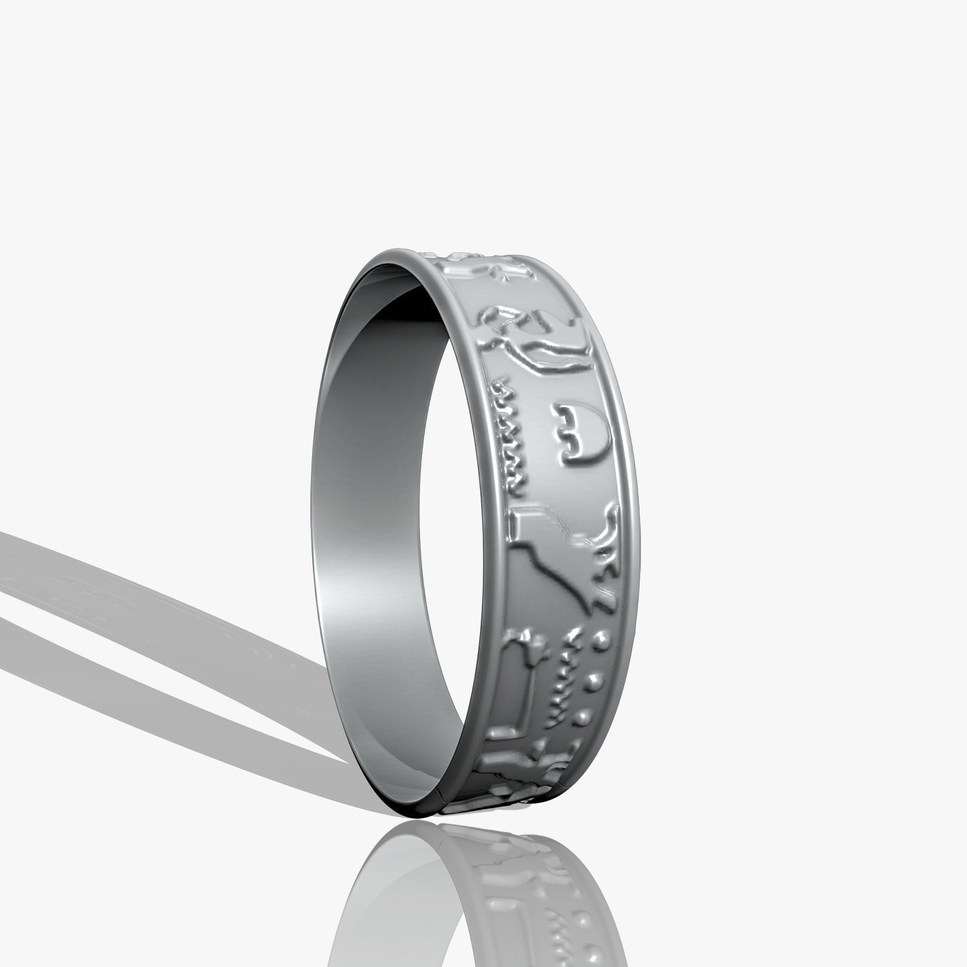 Pharaonic Inscriptions Bracelet 3D print model_6