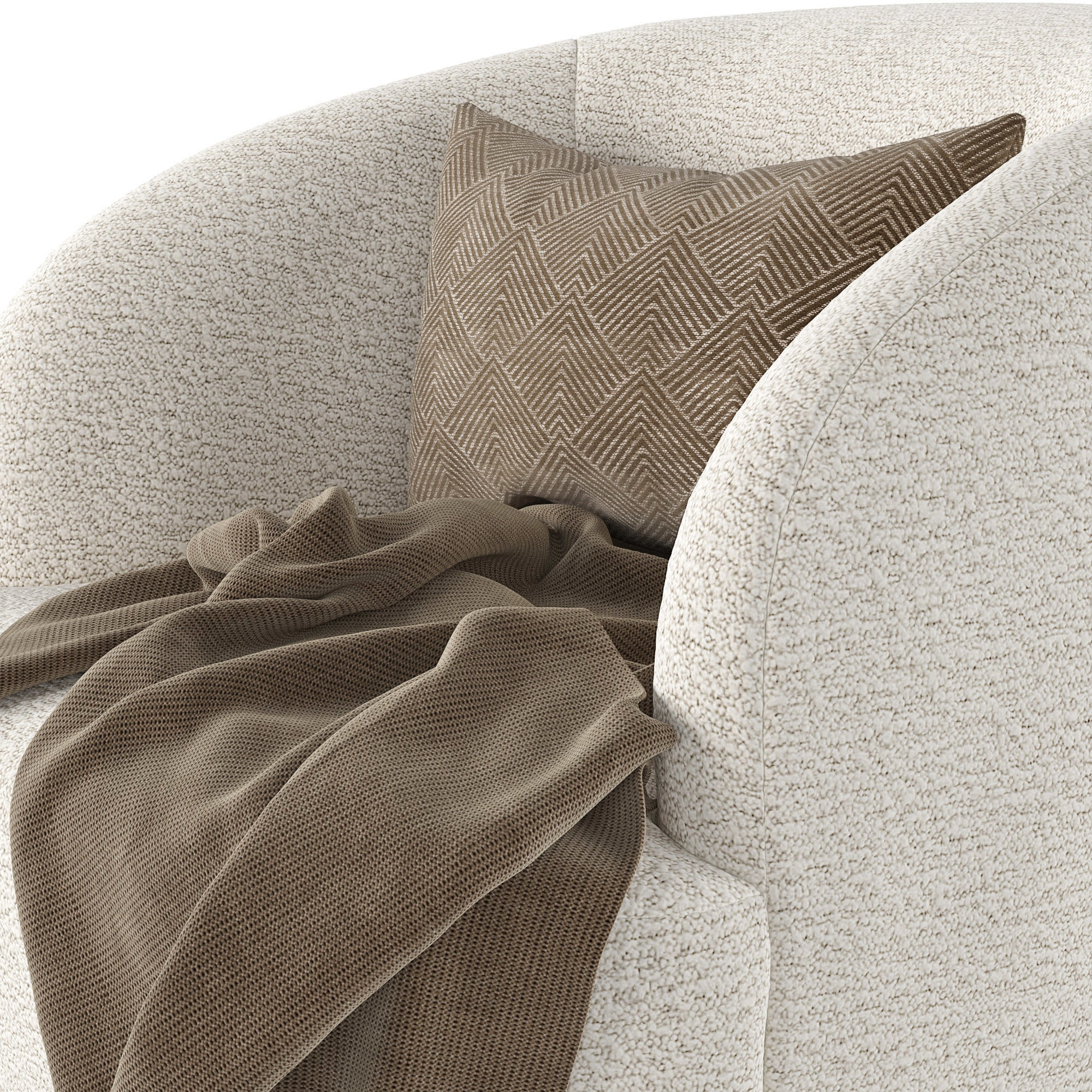 Sofia Fabric Occasional Chair 3D model_7
