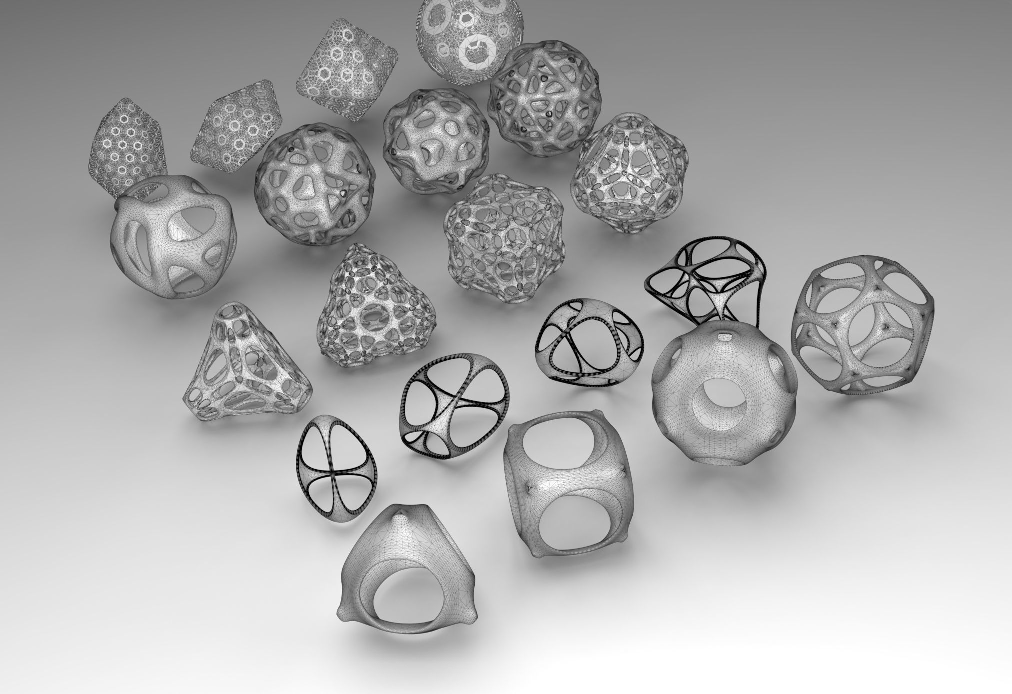 Ultimate 500 MEGA PACK 3D Shapes Collection 3D print model_13