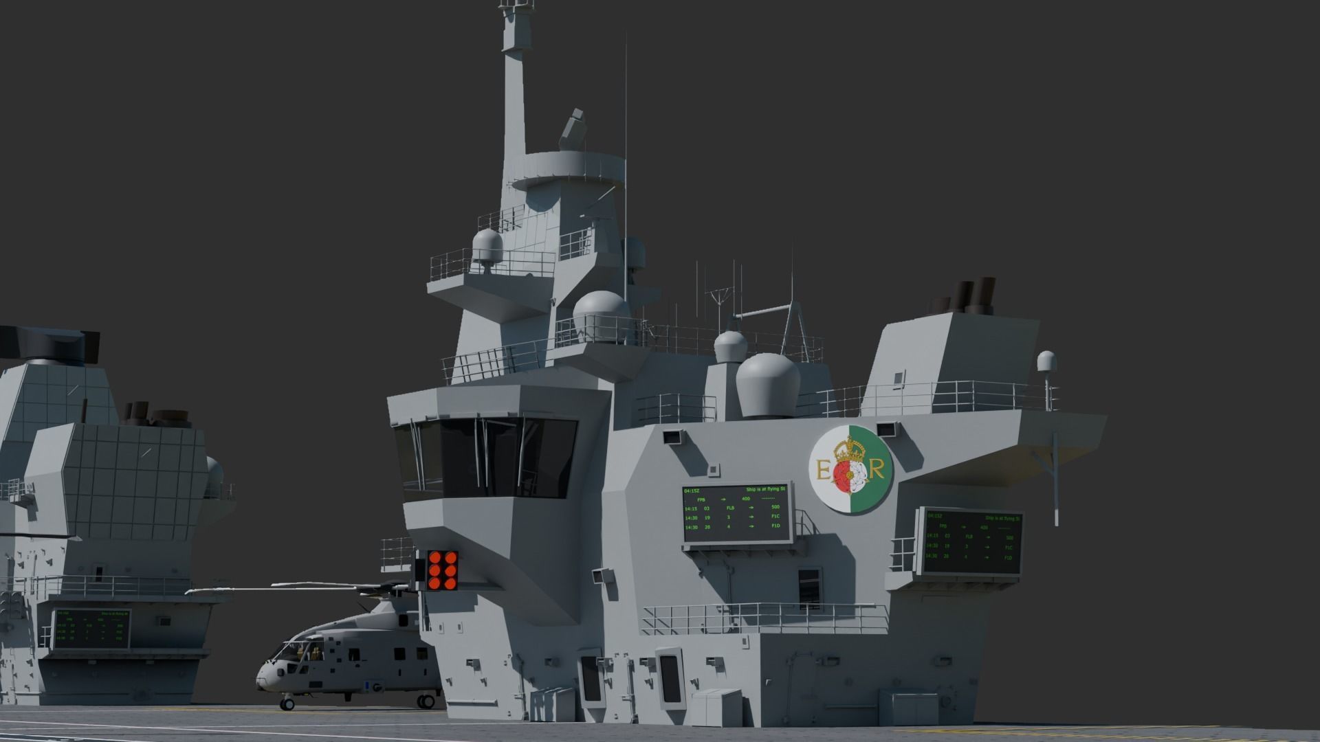 Queen Elizabeth Class Aircraft Carrier 3D model_6