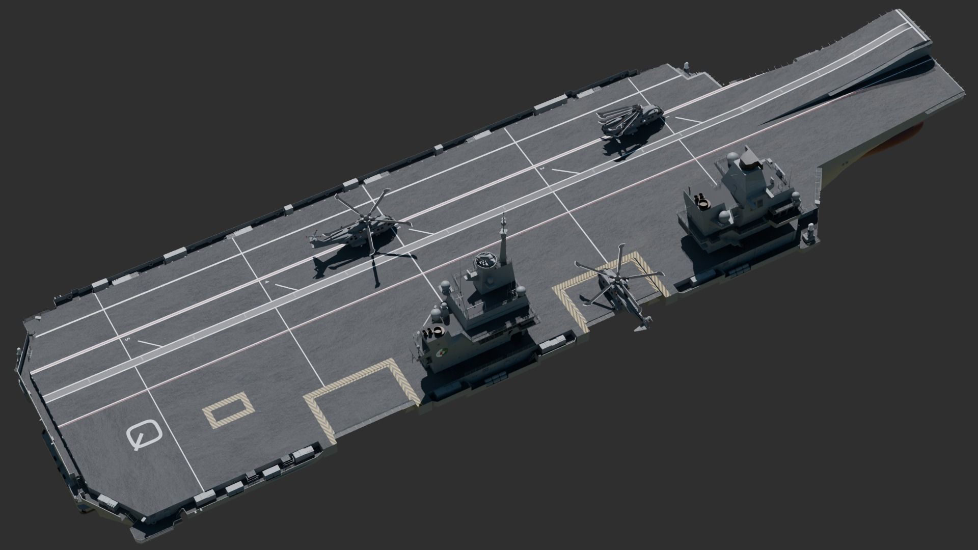 Queen Elizabeth Class Aircraft Carrier 3D model_8