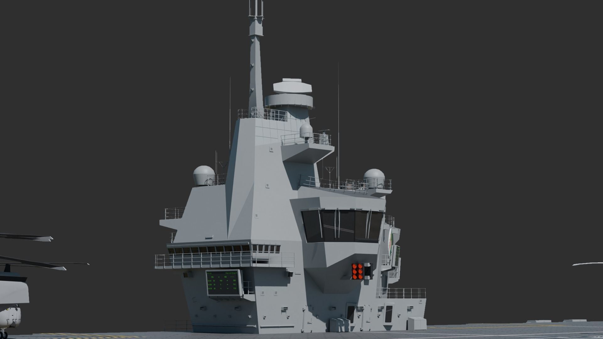 Queen Elizabeth Class Aircraft Carrier 3D model_5