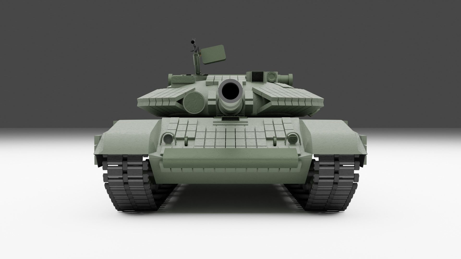 T-64 BV MBT Low-poly 3D model_3