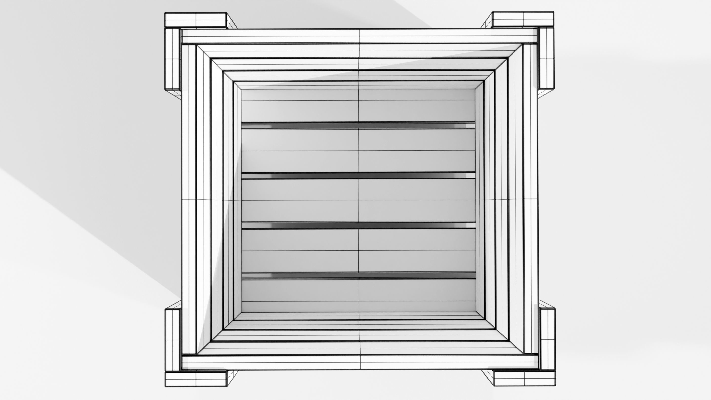 Wooden Planter 3D model_20