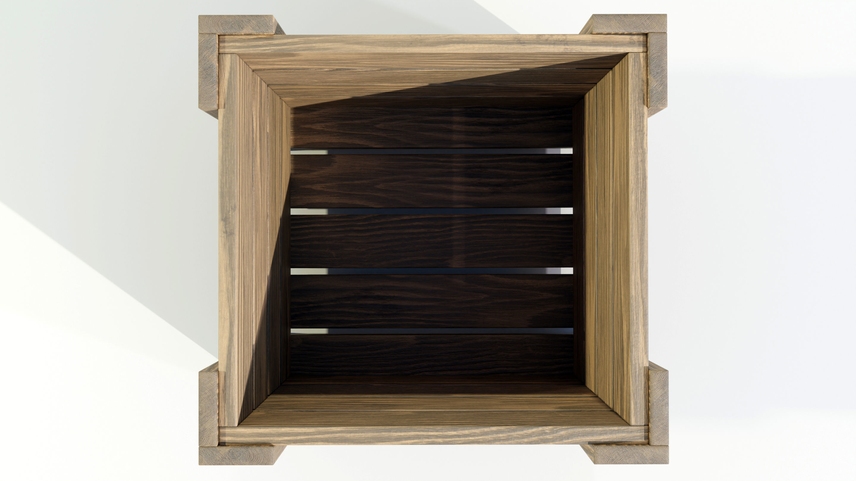 Wooden Planter 3D model_10