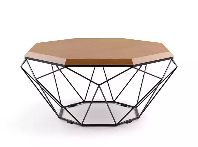 Octagon Coffee Table 3D model