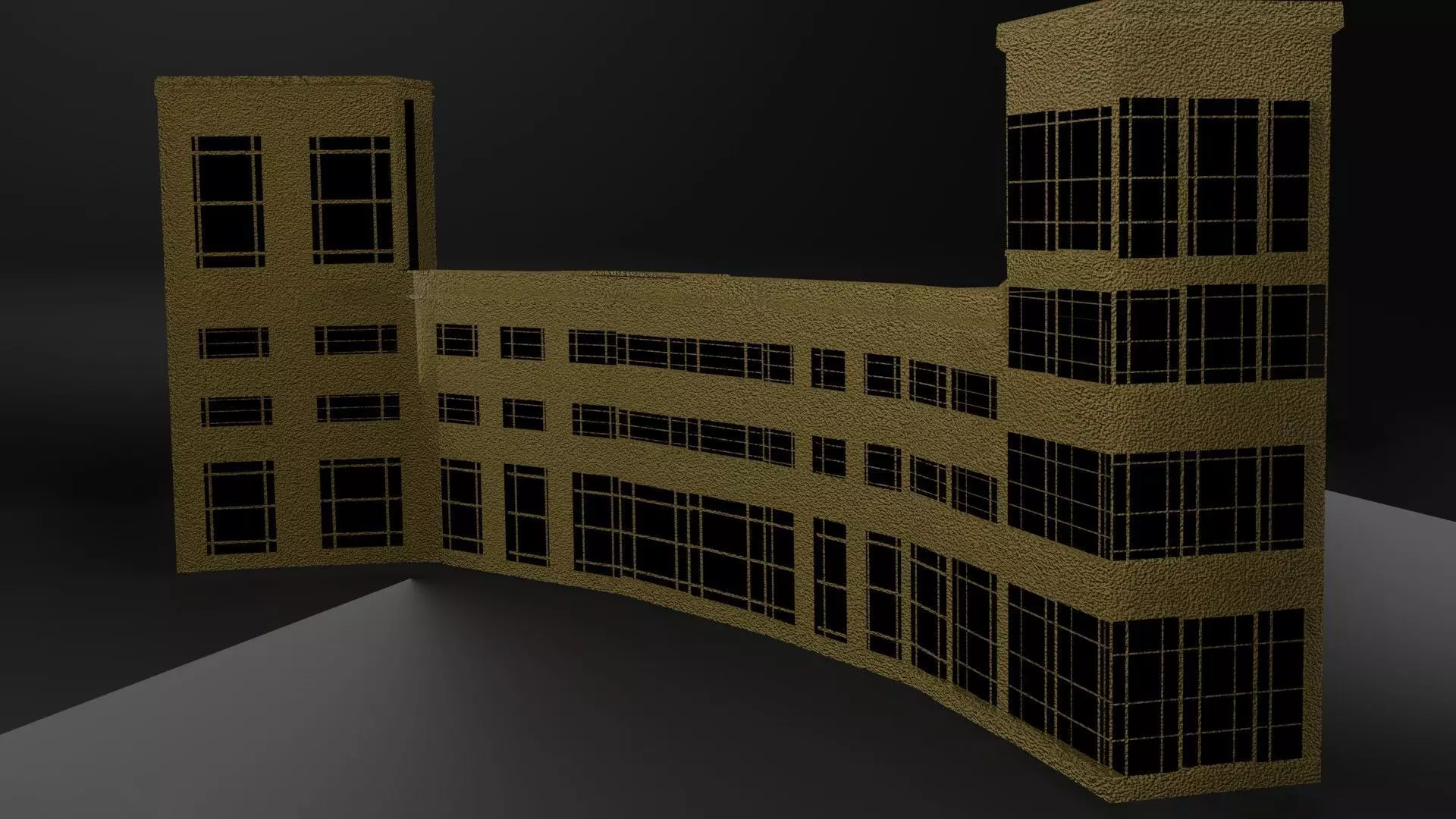 basic build model in brown and black Free low-poly 3D model