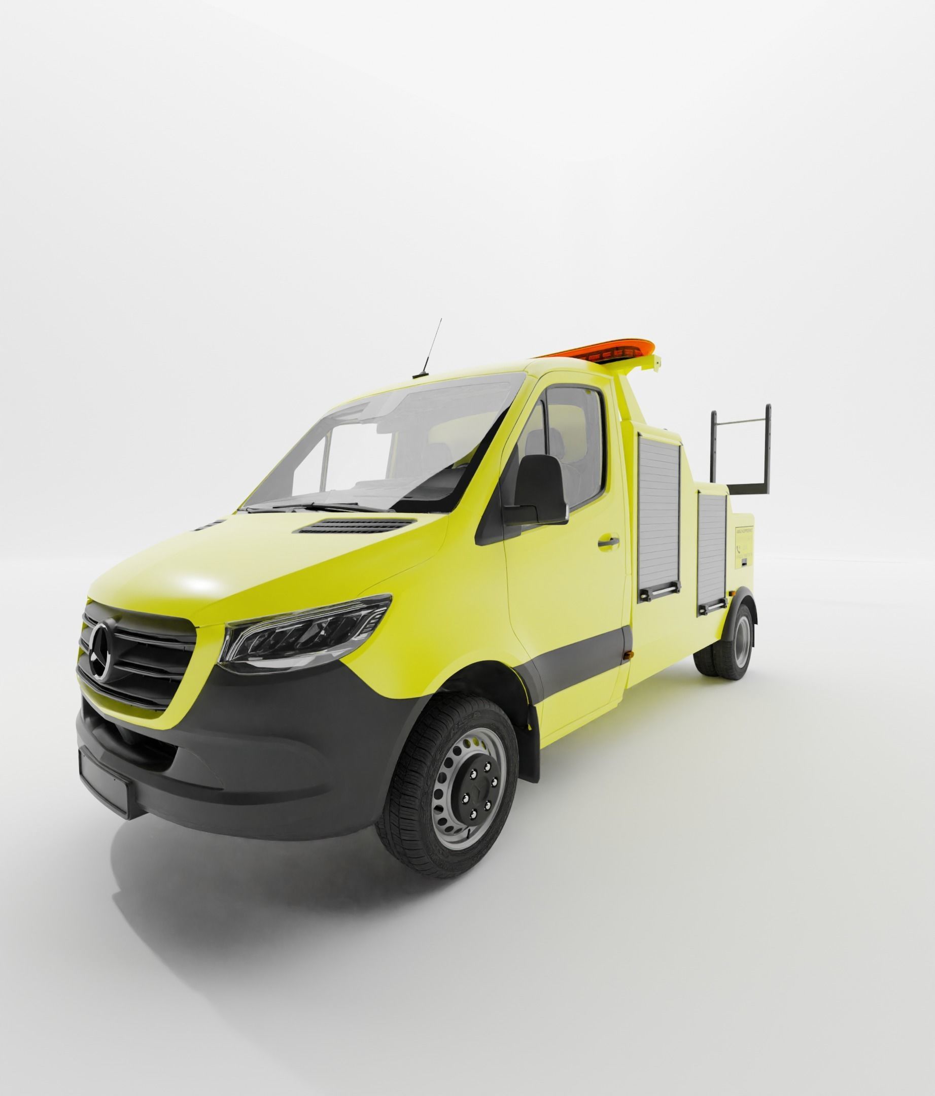Mercedes Benz Sprinter Tow Truck  3D model_1