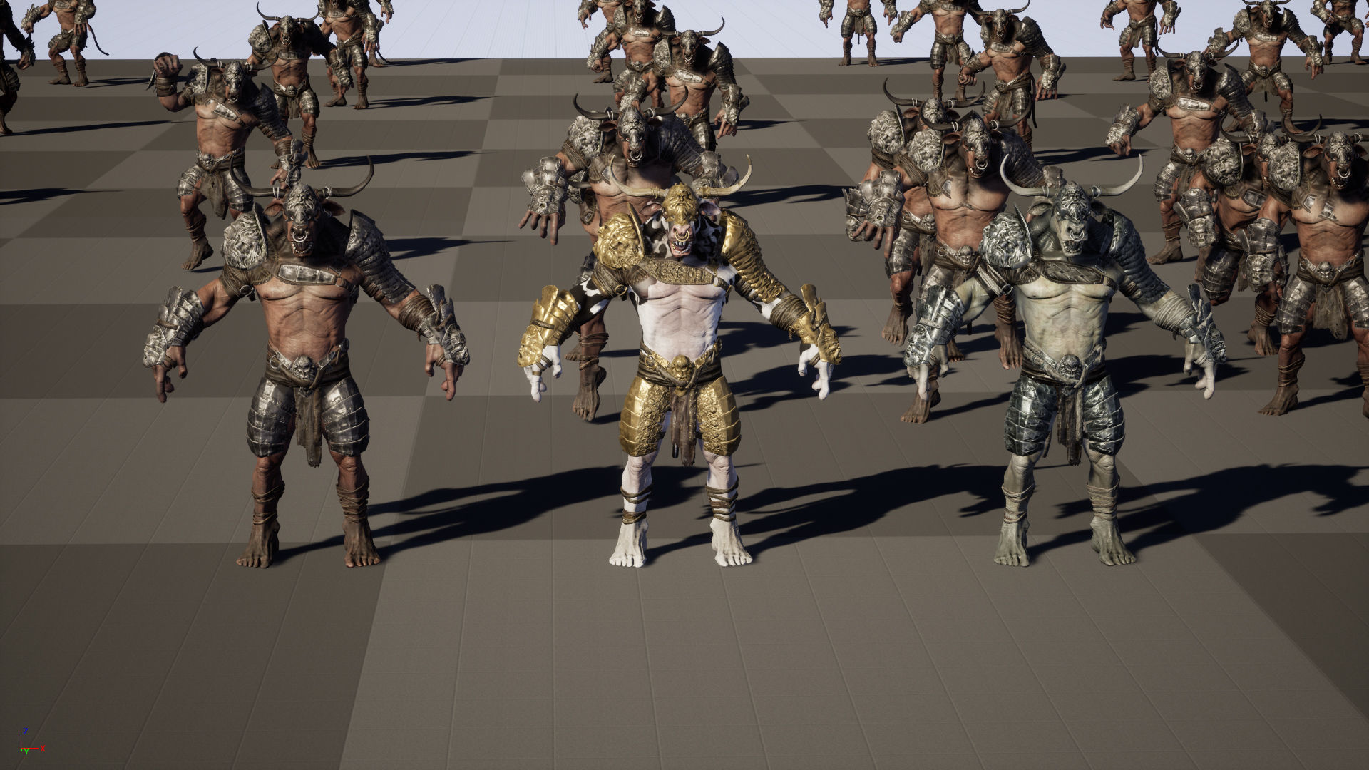 Minotaur boss Low-poly 3D model_43