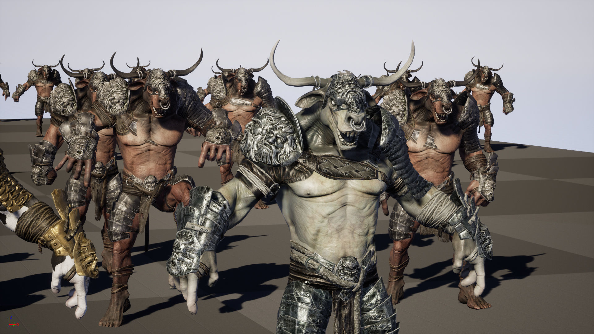 Minotaur boss Low-poly 3D model_45