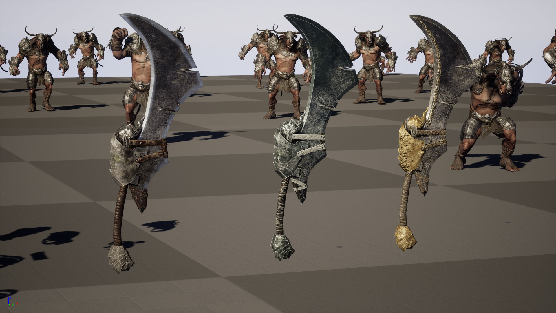 Minotaur boss Low-poly 3D model_50