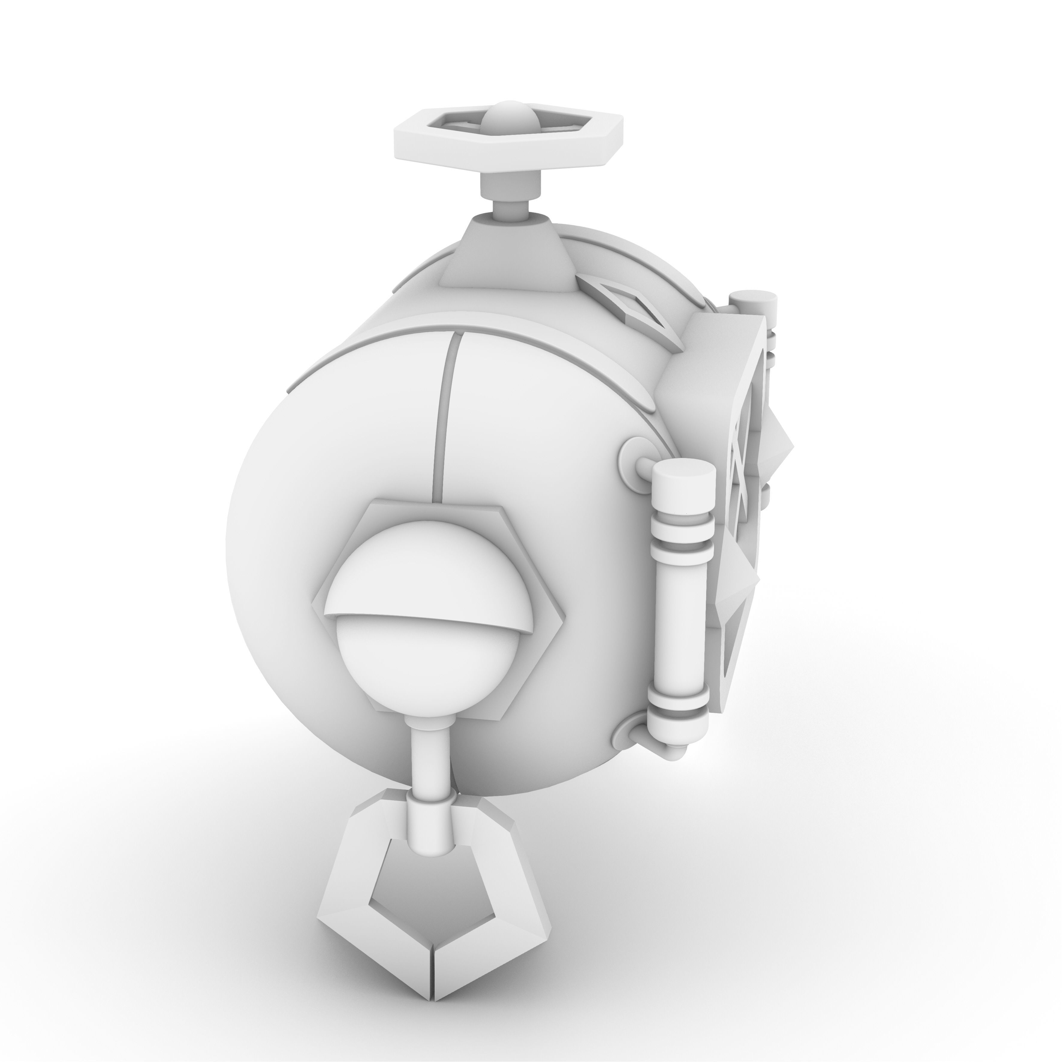 Freminet Diving Backpack from Genshin Impact Cosplay 3D print model_11