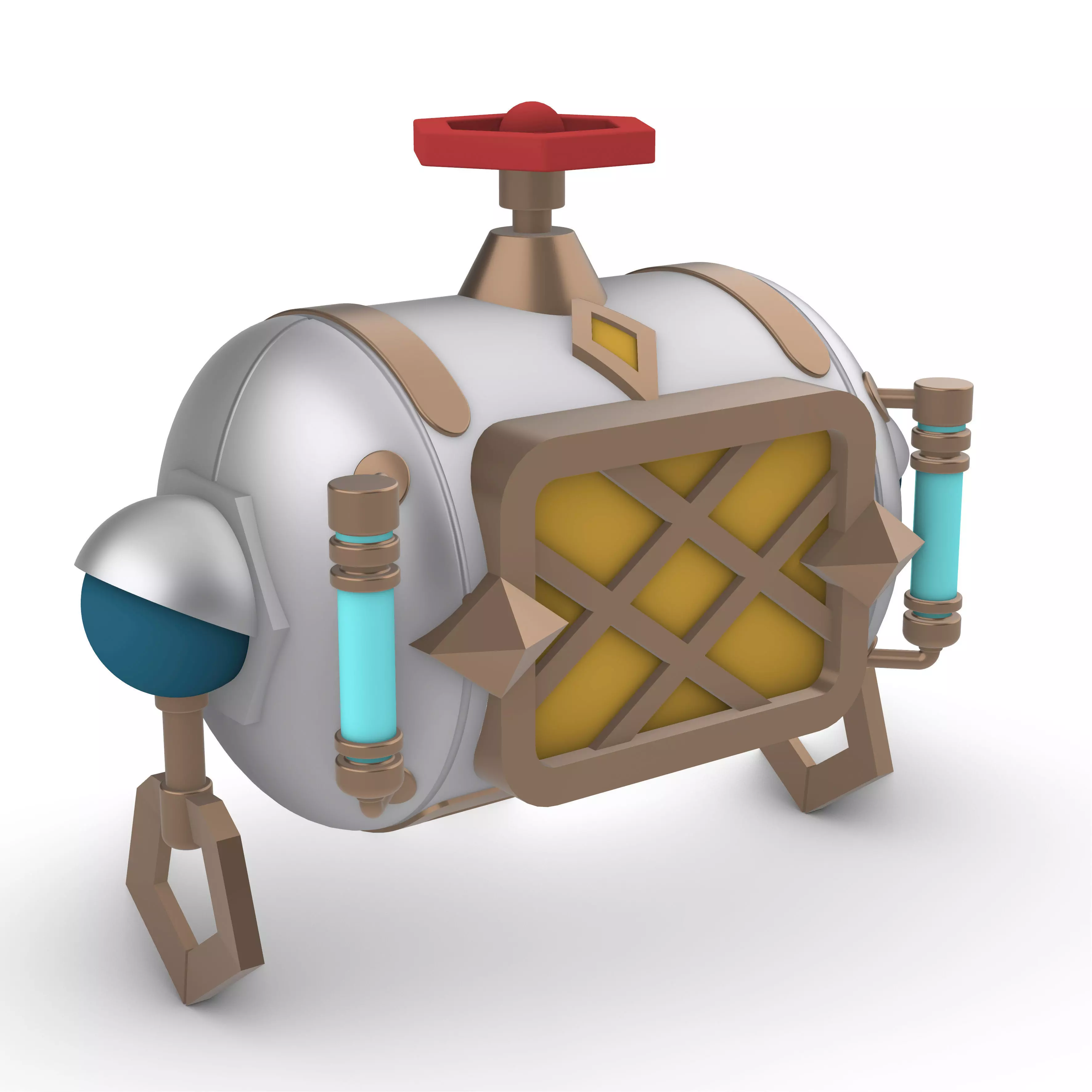 Freminet Diving Backpack from Genshin Impact Cosplay 3D print model_0