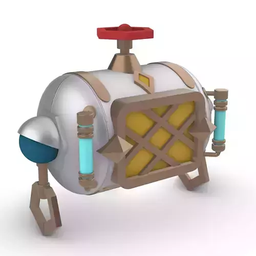 Freminet Diving Backpack from Genshin Impact Cosplay 3D print model