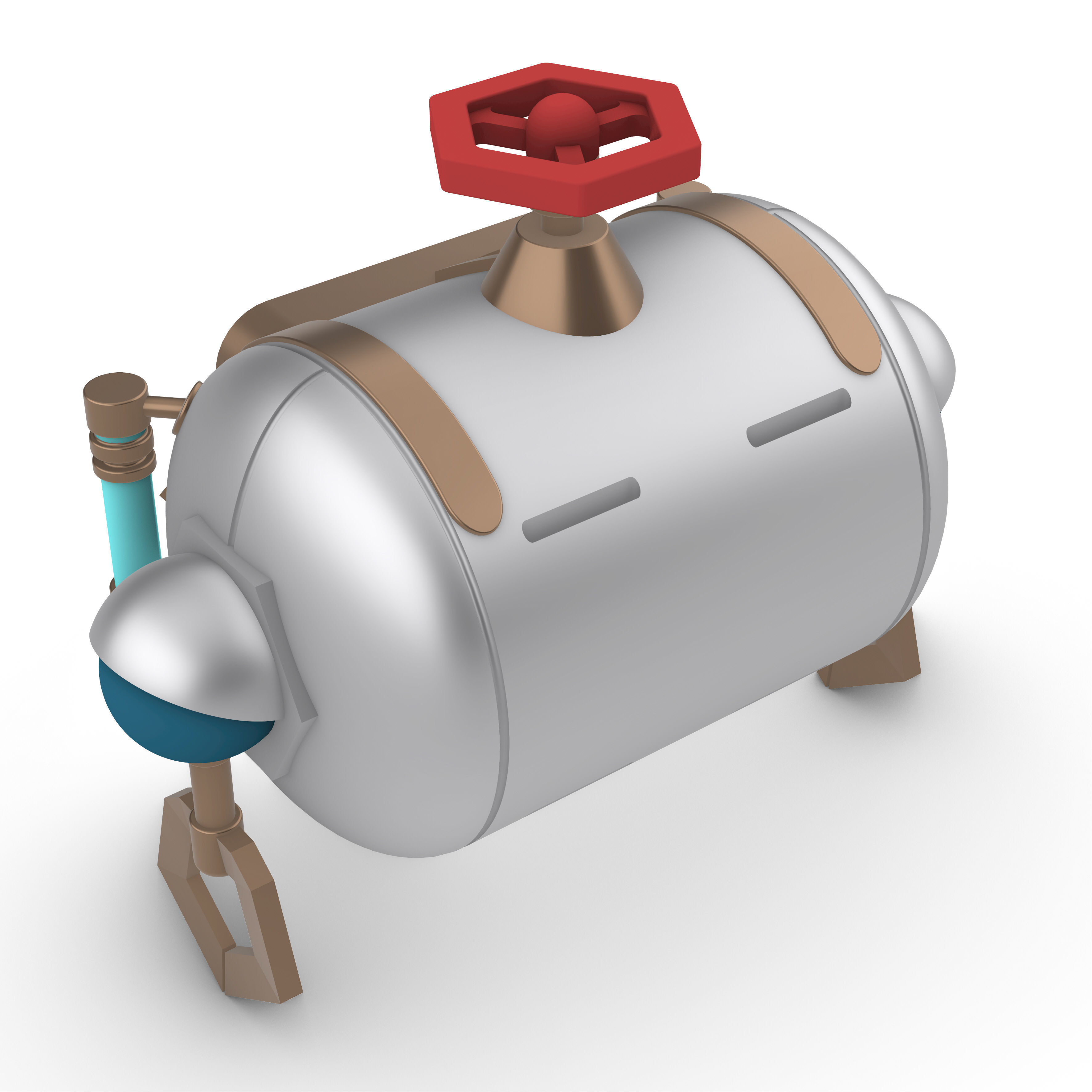 Freminet Diving Backpack from Genshin Impact Cosplay 3D print model_5