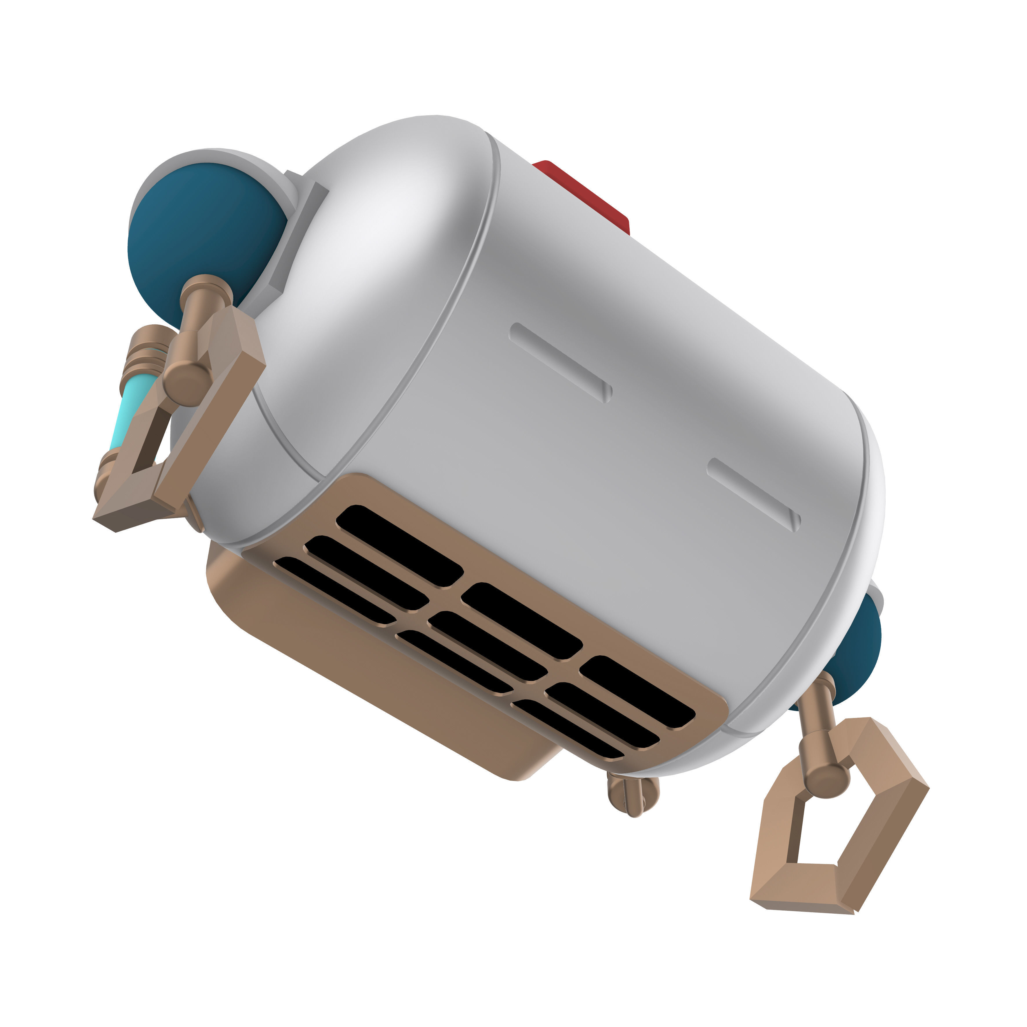 Freminet Diving Backpack from Genshin Impact Cosplay 3D print model_7