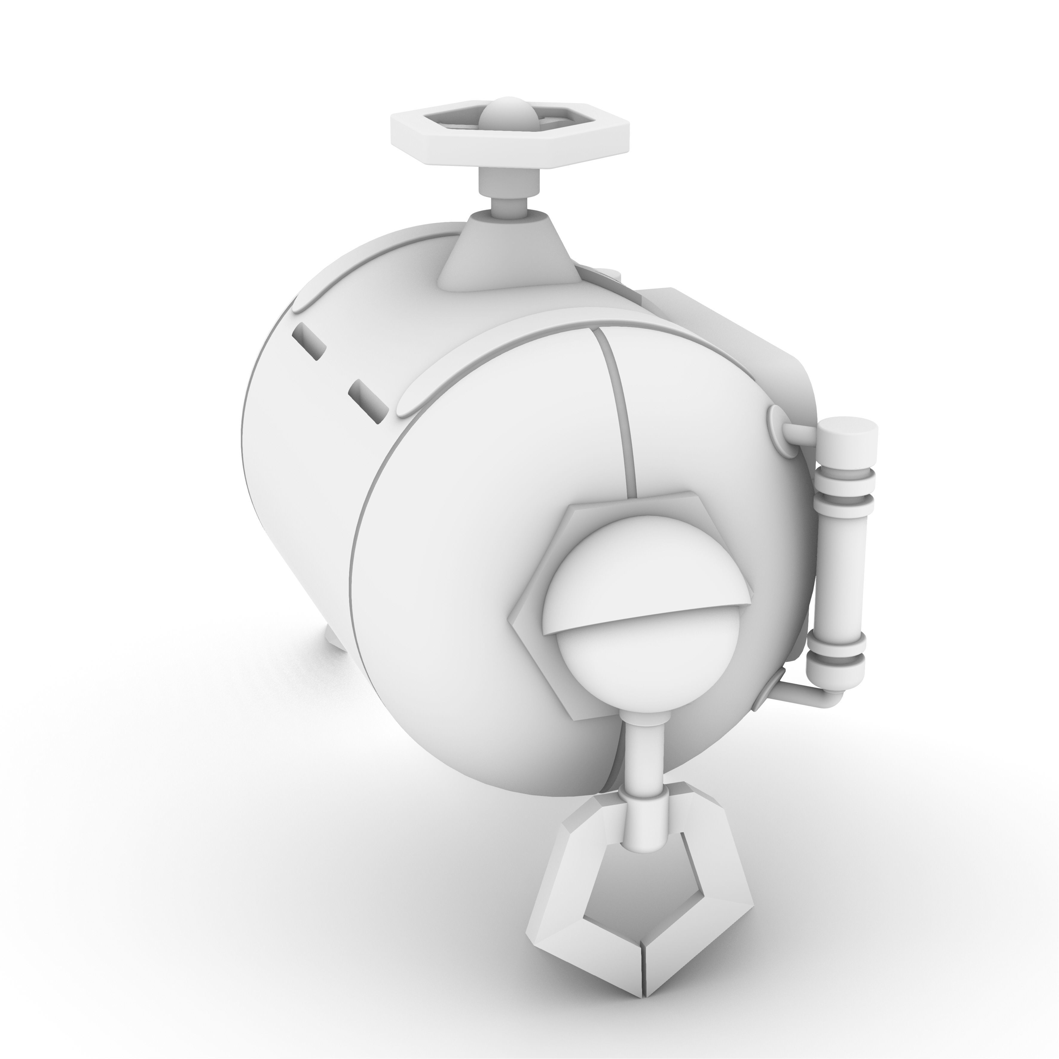 Freminet Diving Backpack from Genshin Impact Cosplay 3D print model_12