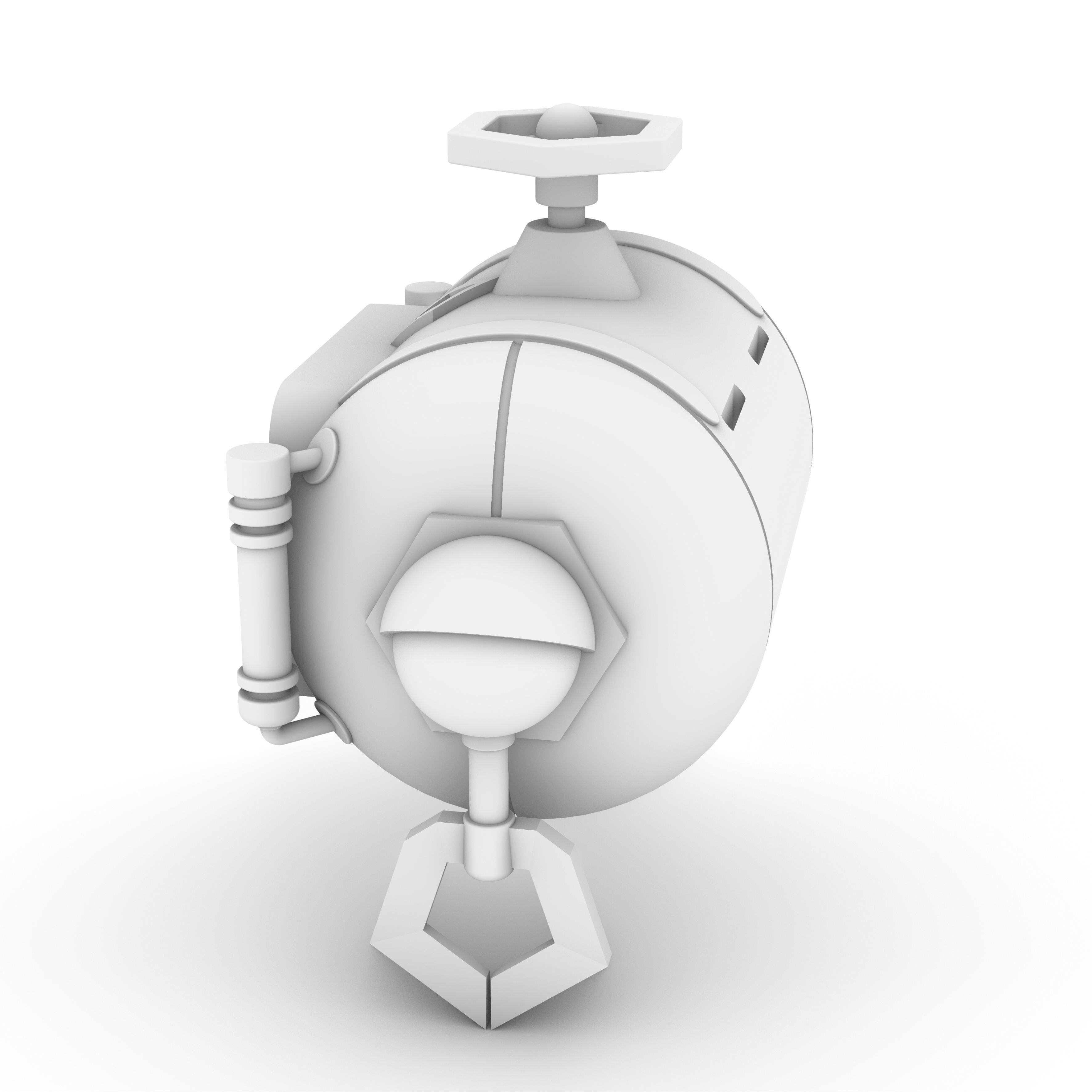 Freminet Diving Backpack from Genshin Impact Cosplay 3D print model_17