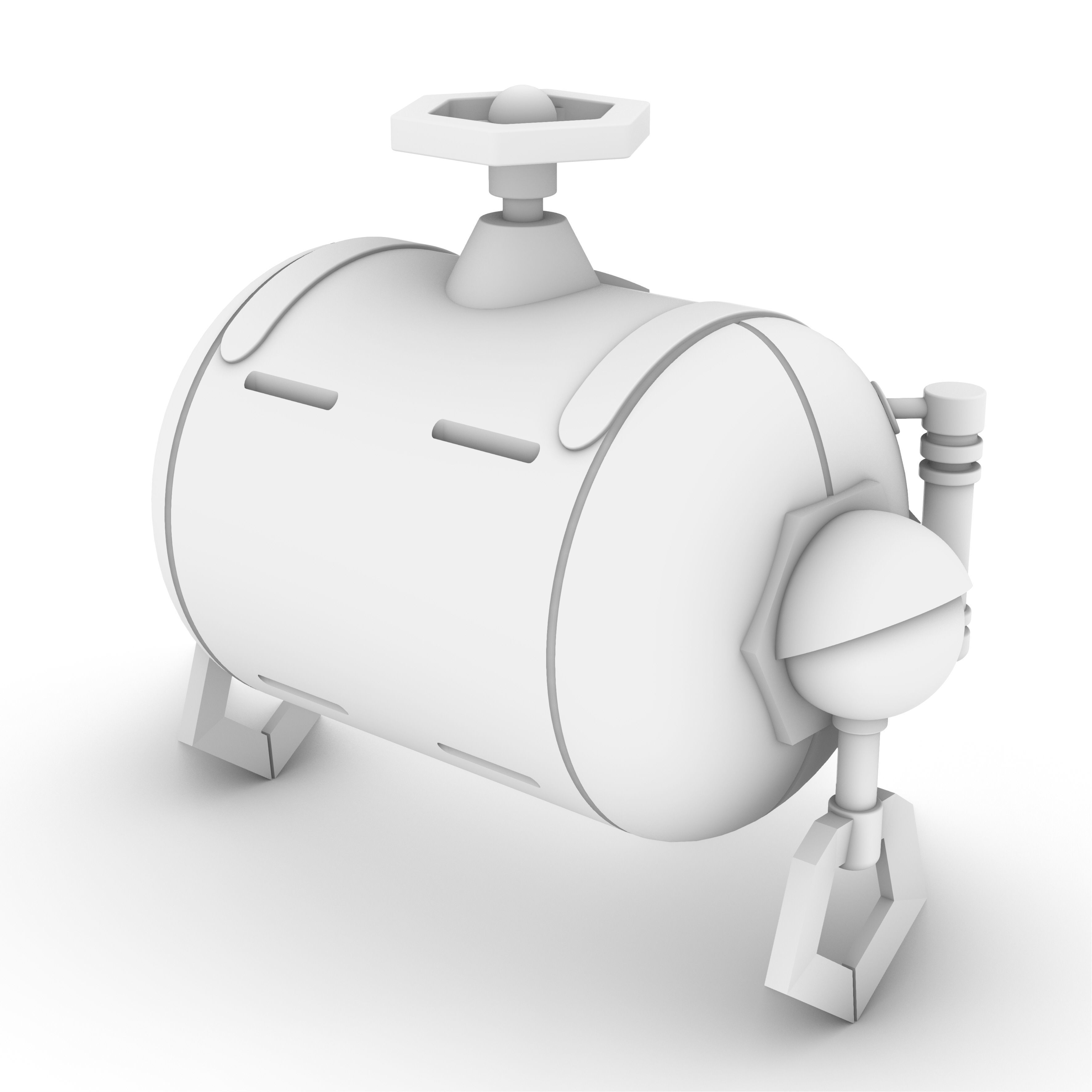 Freminet Diving Backpack from Genshin Impact Cosplay 3D print model_13