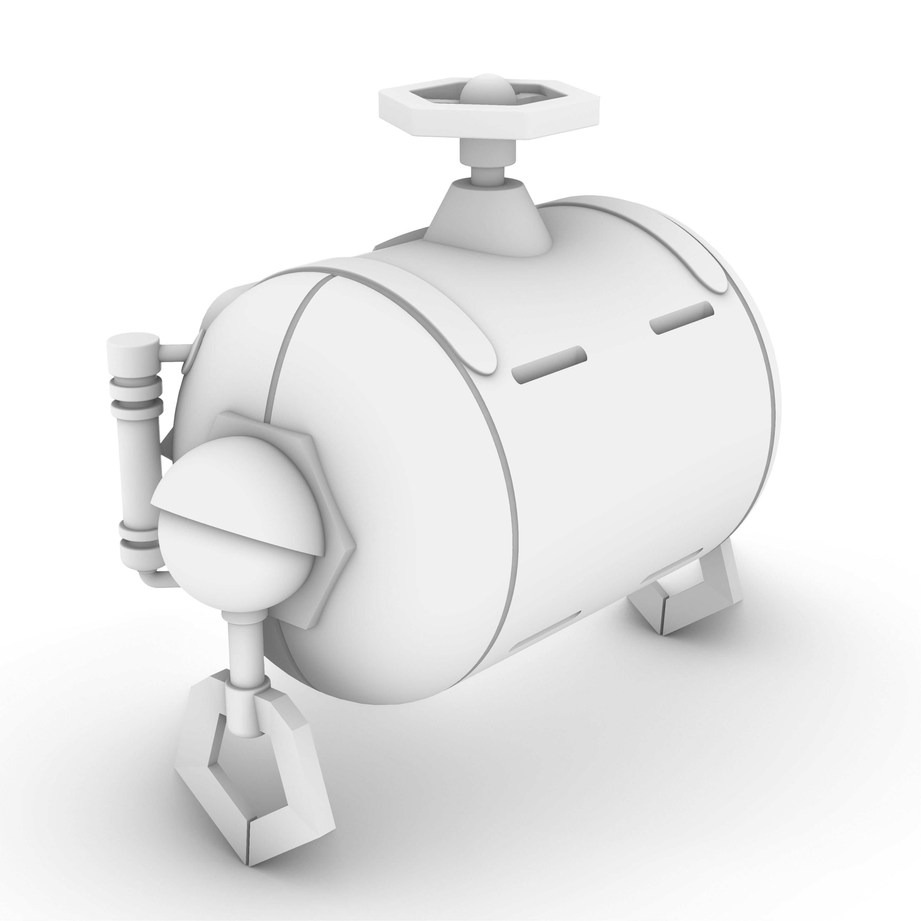 Freminet Diving Backpack from Genshin Impact Cosplay 3D print model_16