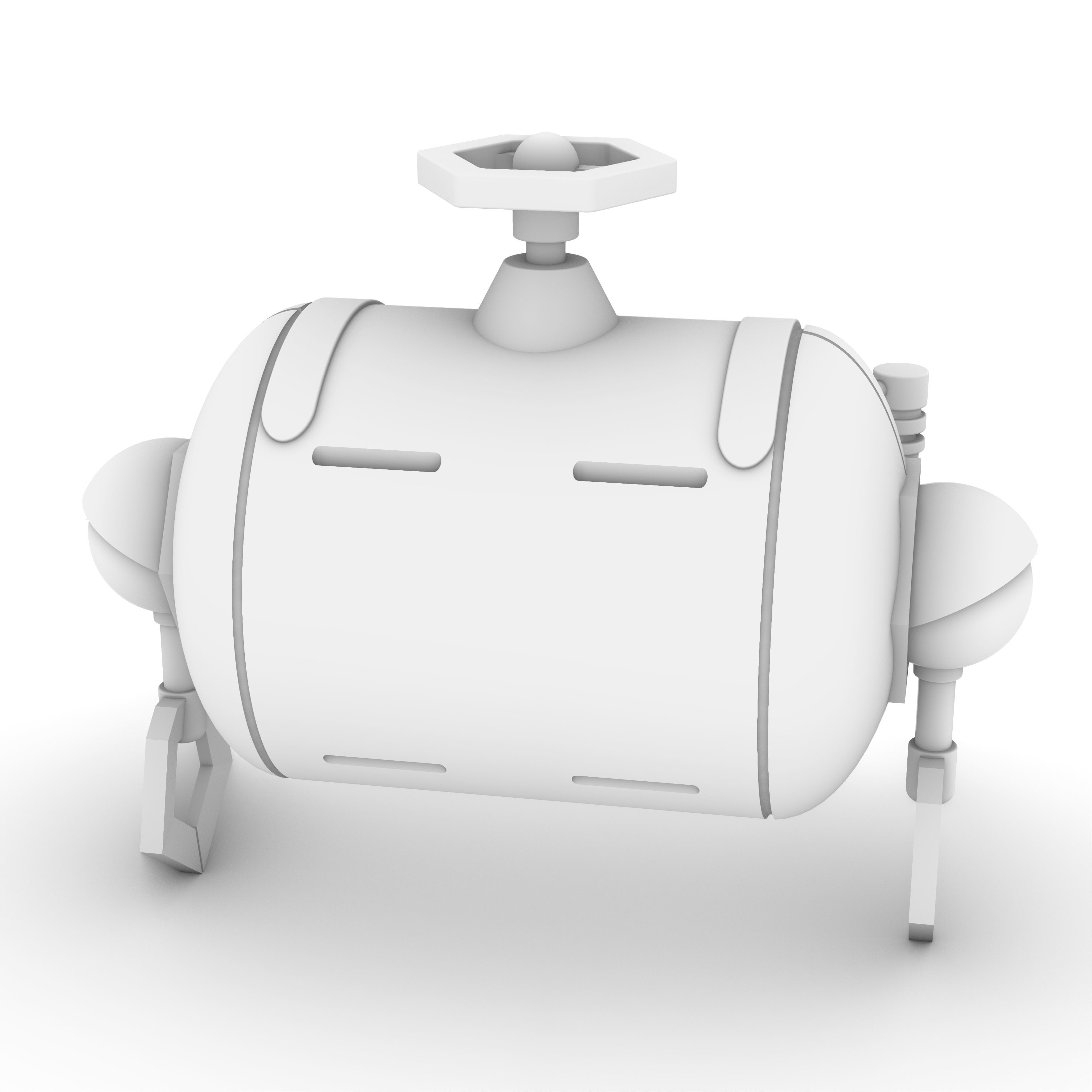 Freminet Diving Backpack from Genshin Impact Cosplay 3D print model_14