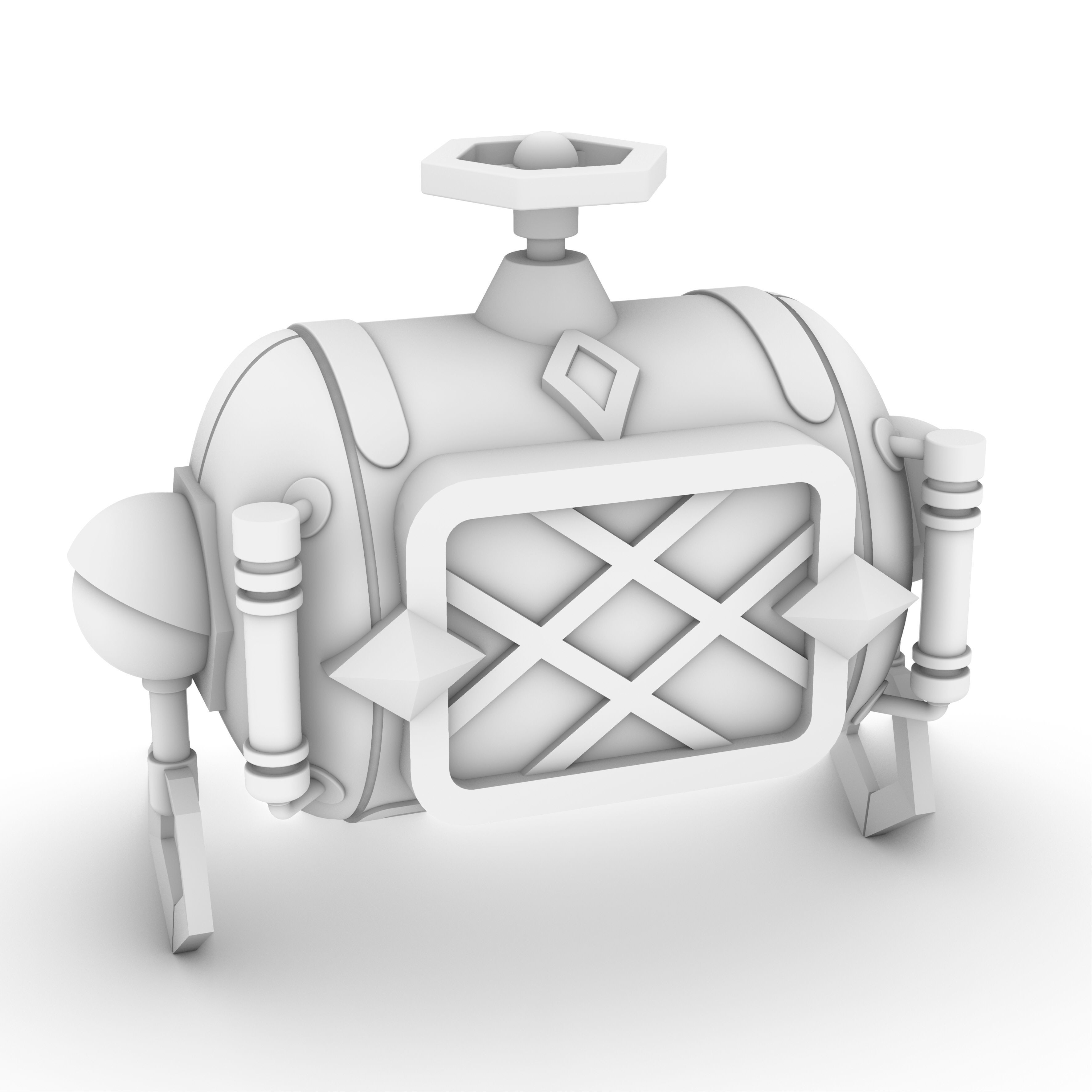 Freminet Diving Backpack from Genshin Impact Cosplay 3D print model_21