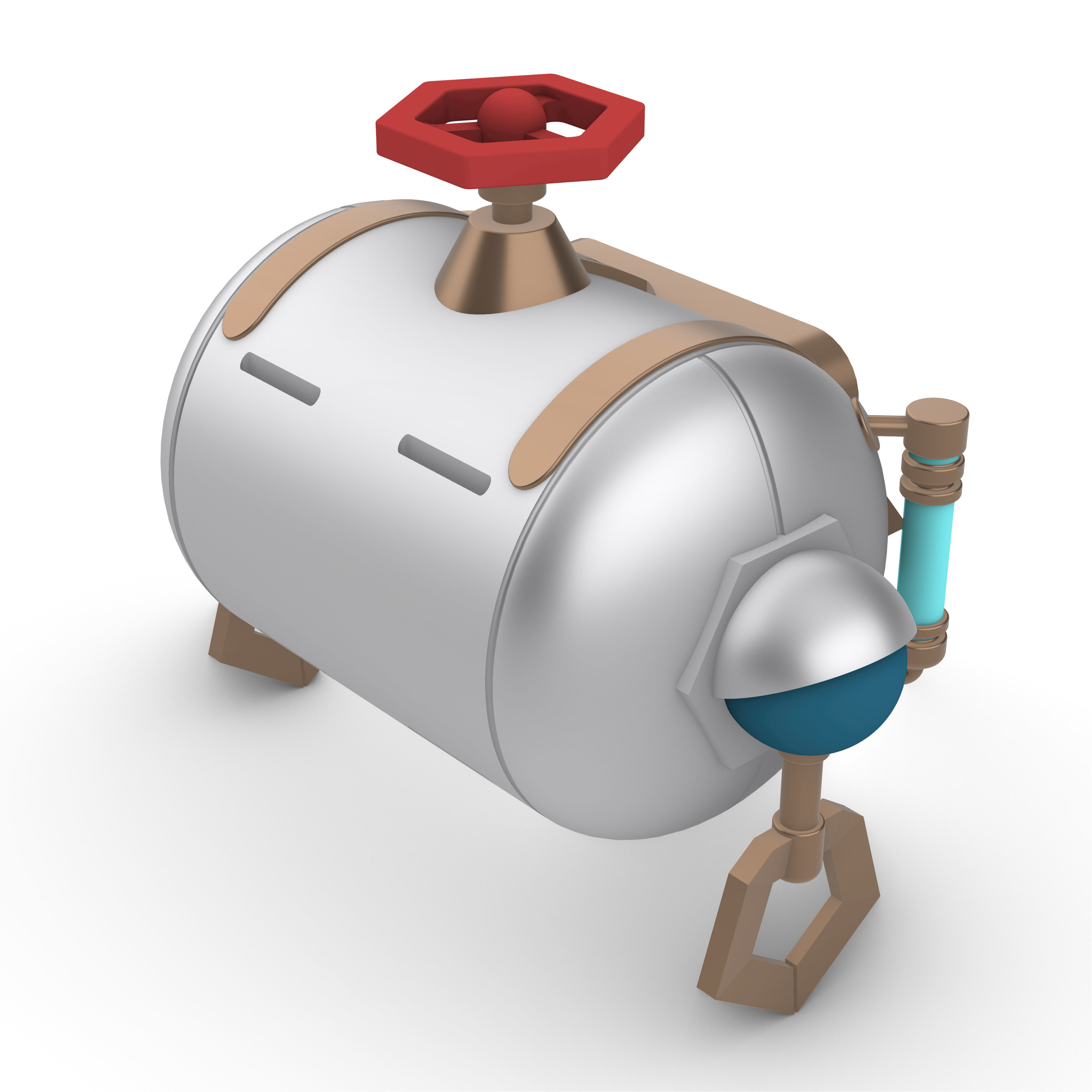 Freminet Diving Backpack from Genshin Impact Cosplay 3D print model_6