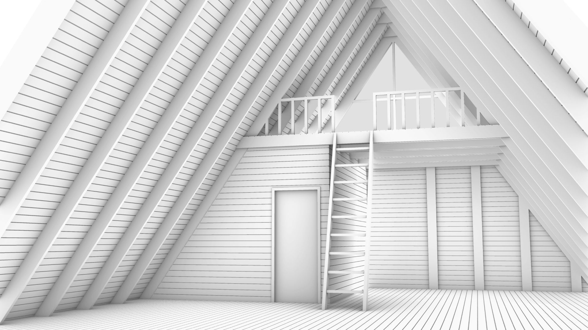 Bungalow  3d Architectural Model 3D model_4