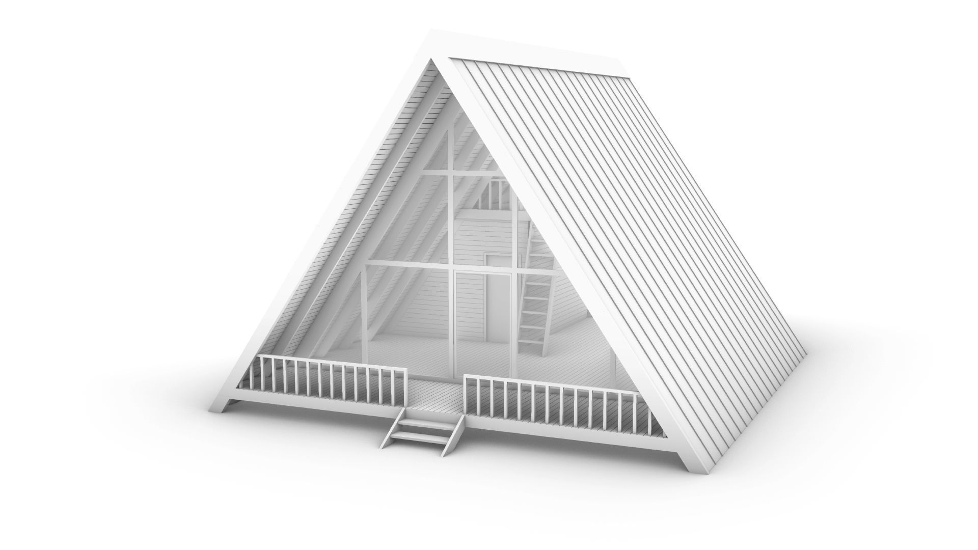 Bungalow  3d Architectural Model 3D model_2