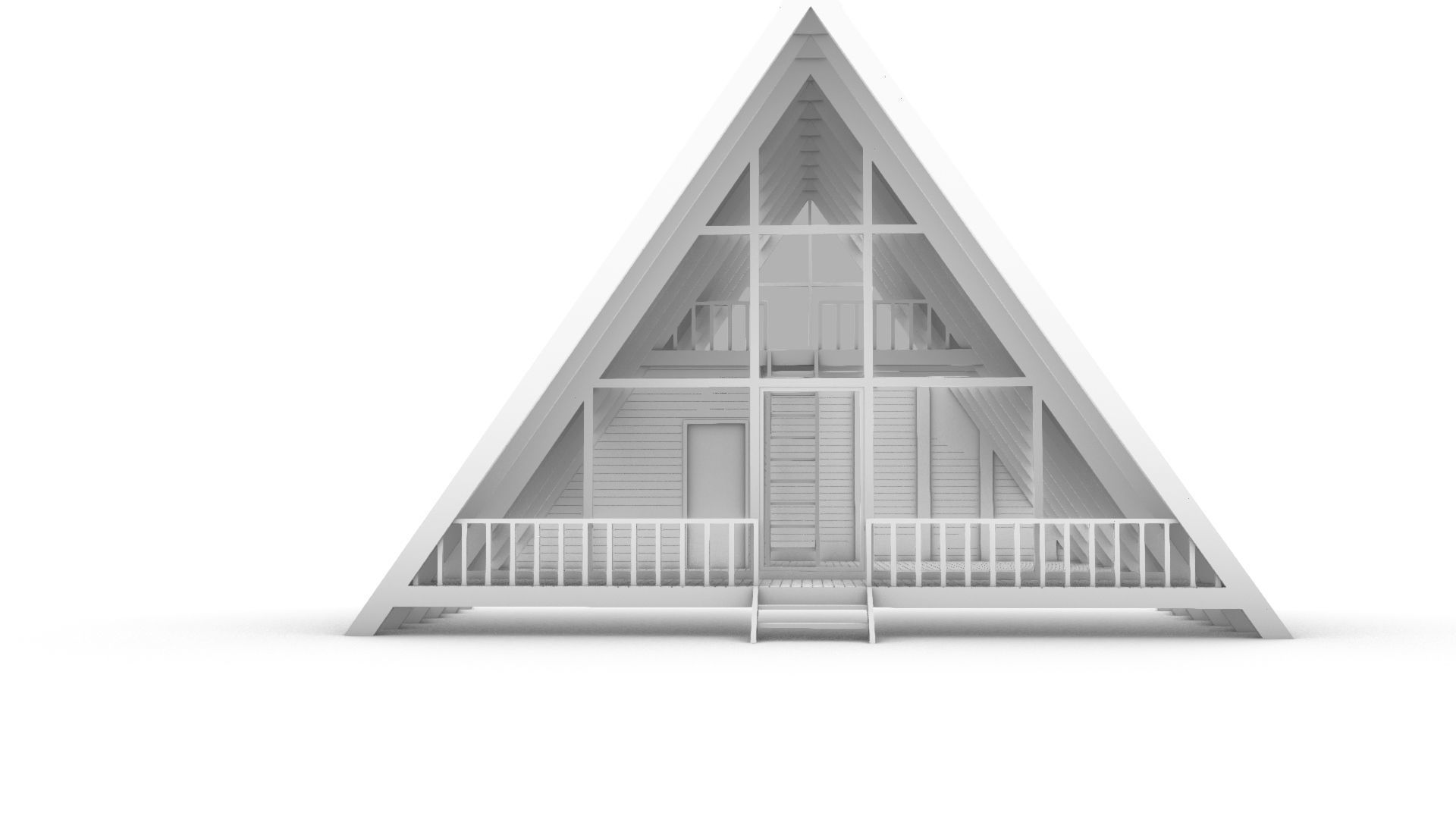 Bungalow  3d Architectural Model 3D model_6