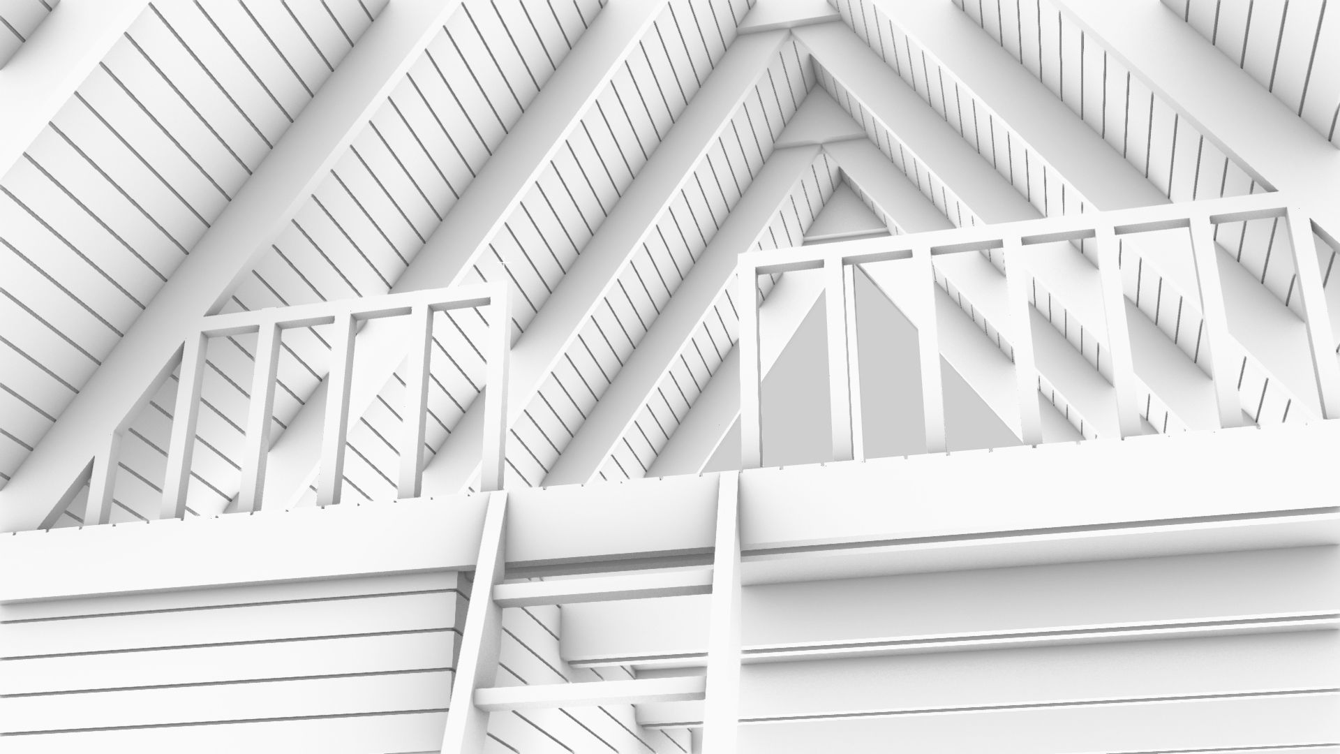 Bungalow  3d Architectural Model 3D model_7