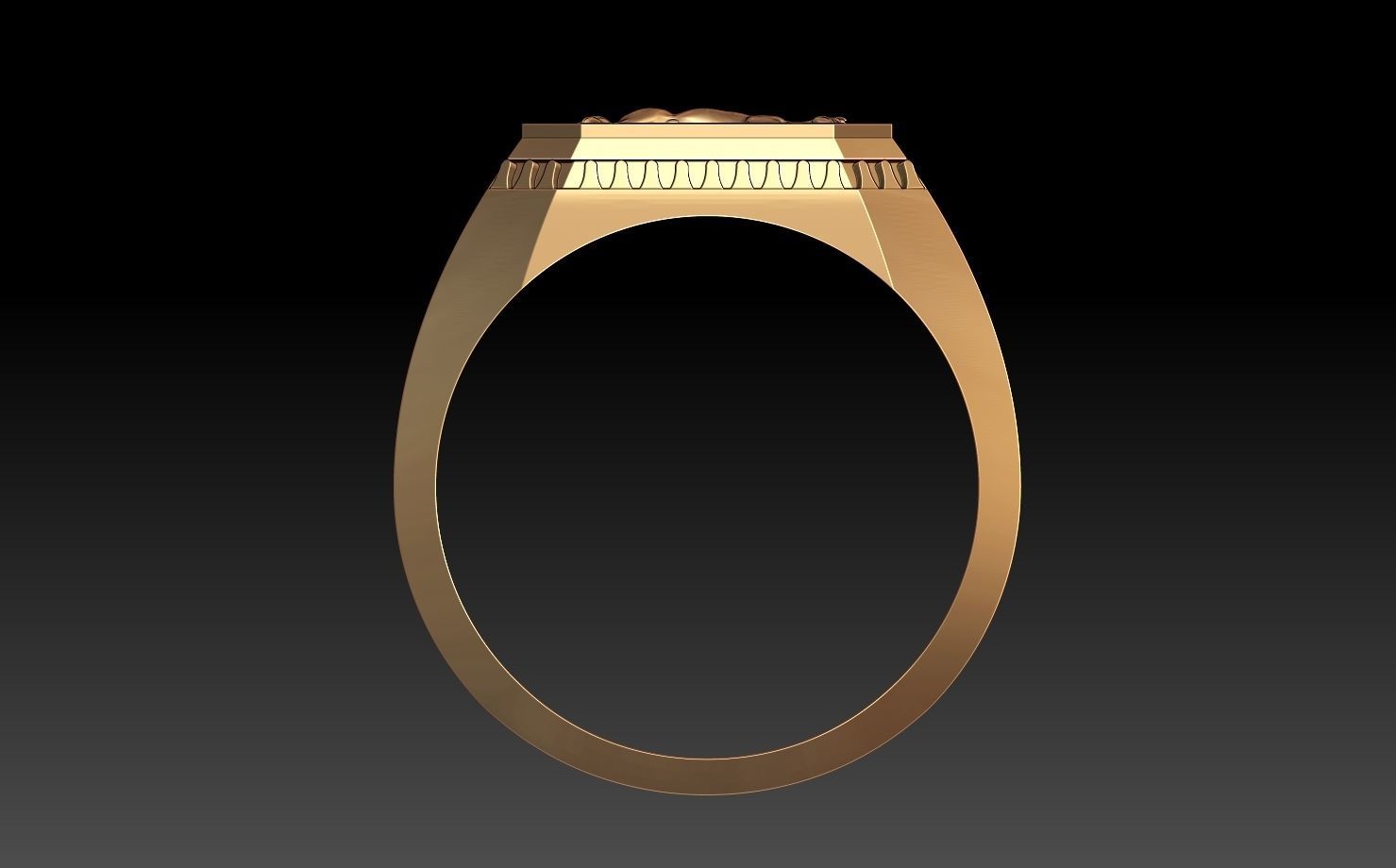 MAN HORSE RING 3D print model_3