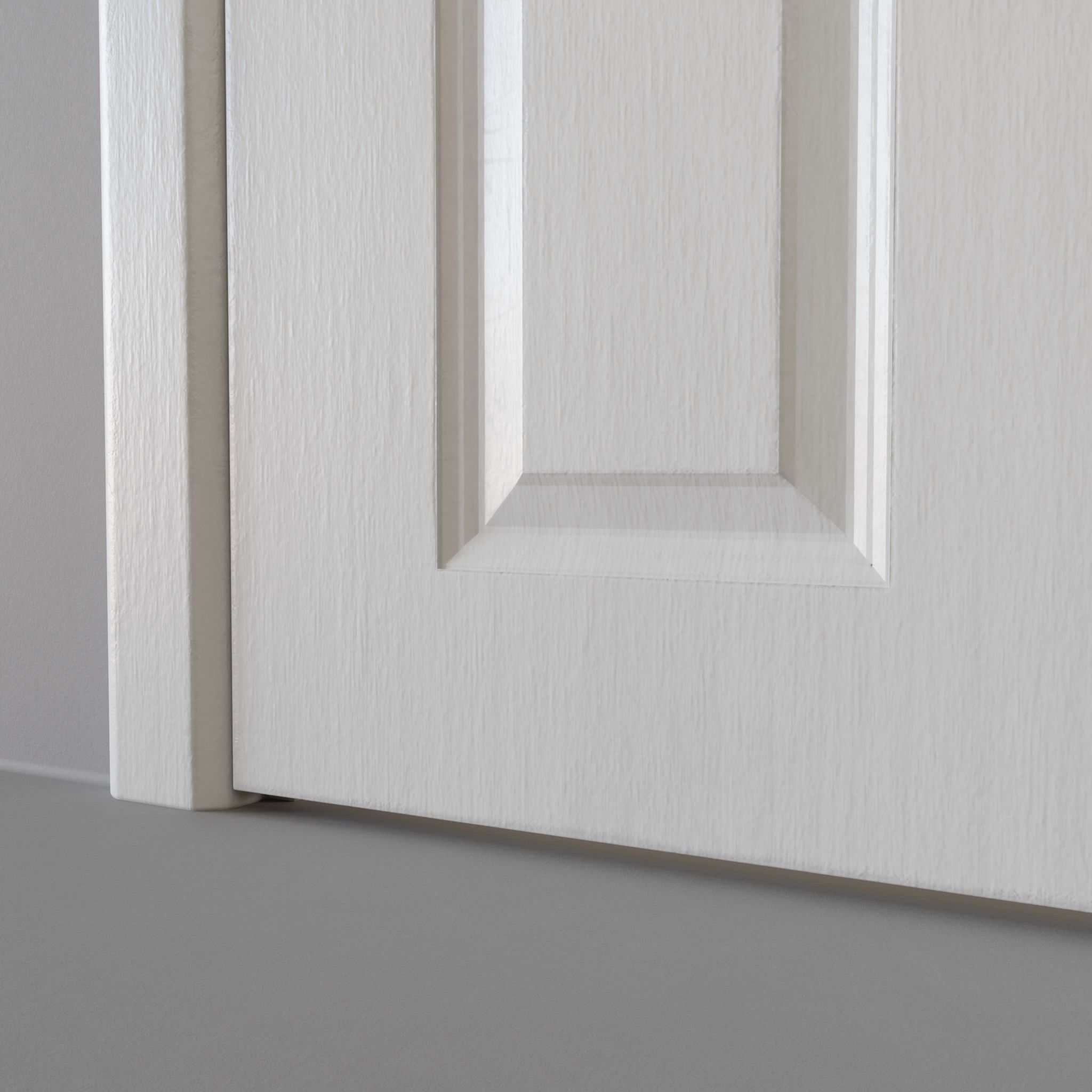 White Door 3D model_4