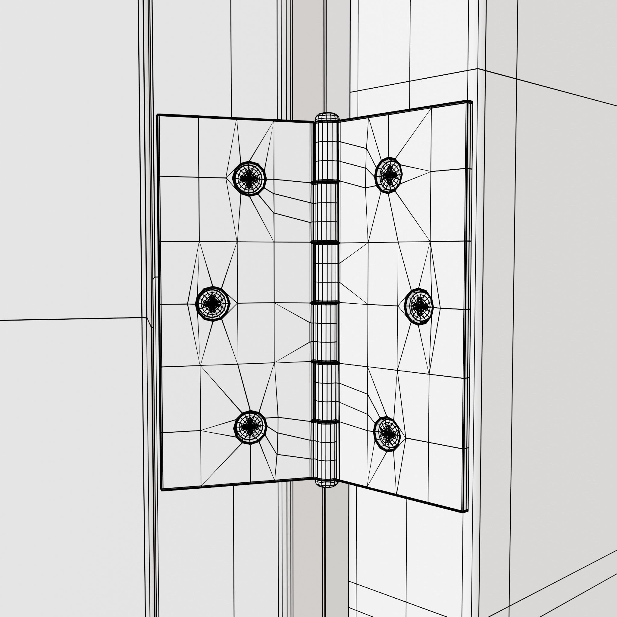 White Door 3D model_16