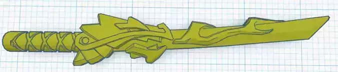 NINJAGO sword of fire official Lego size 