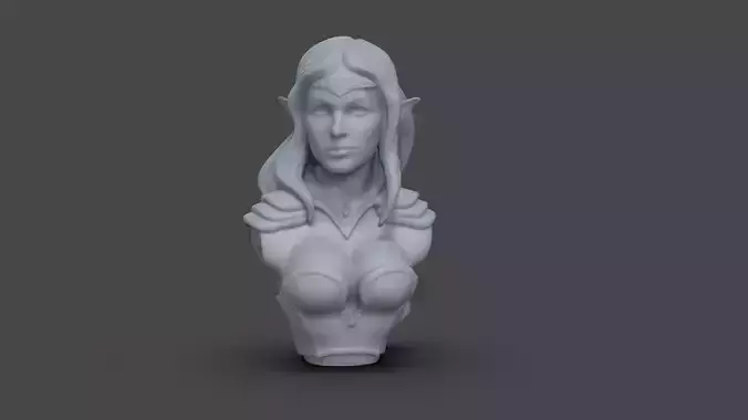 Elf Woman Bust