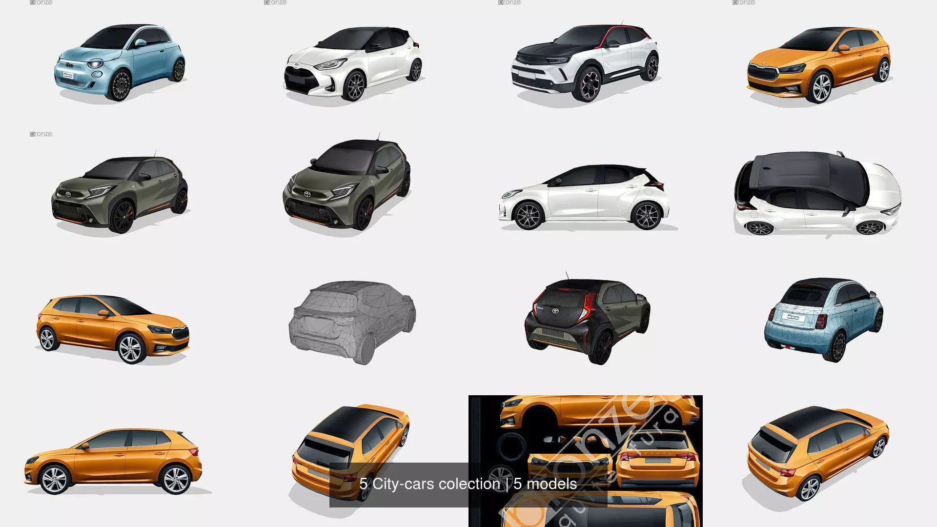 5 City-cars colection 3D Model Collection_6