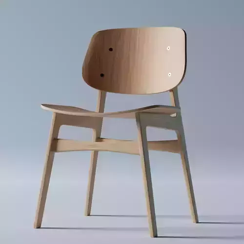 Fredericia Soborg Chair 3D model